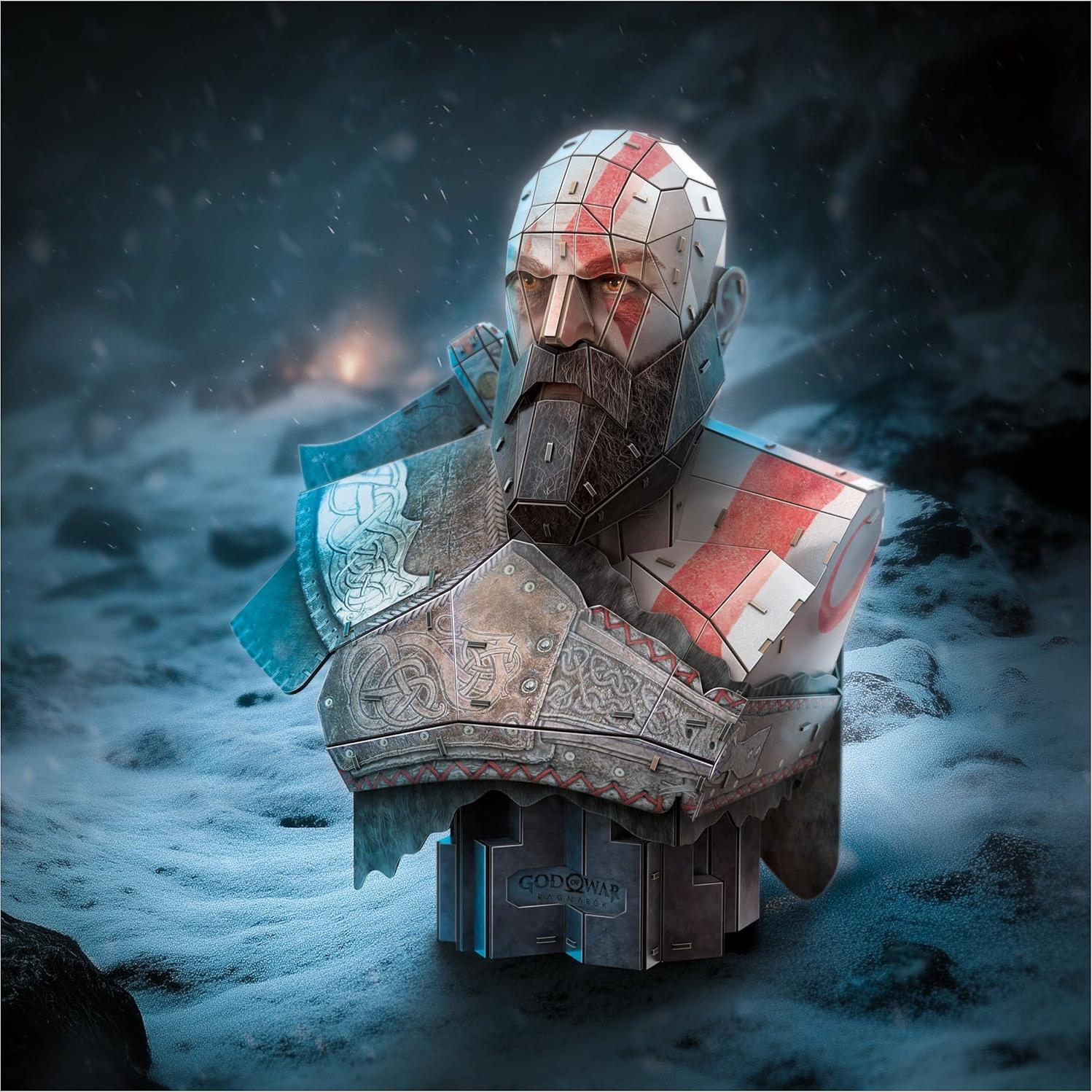 Rompecabezas 3D Kratos Dios de la Guerra 4D Build 150 Piezas