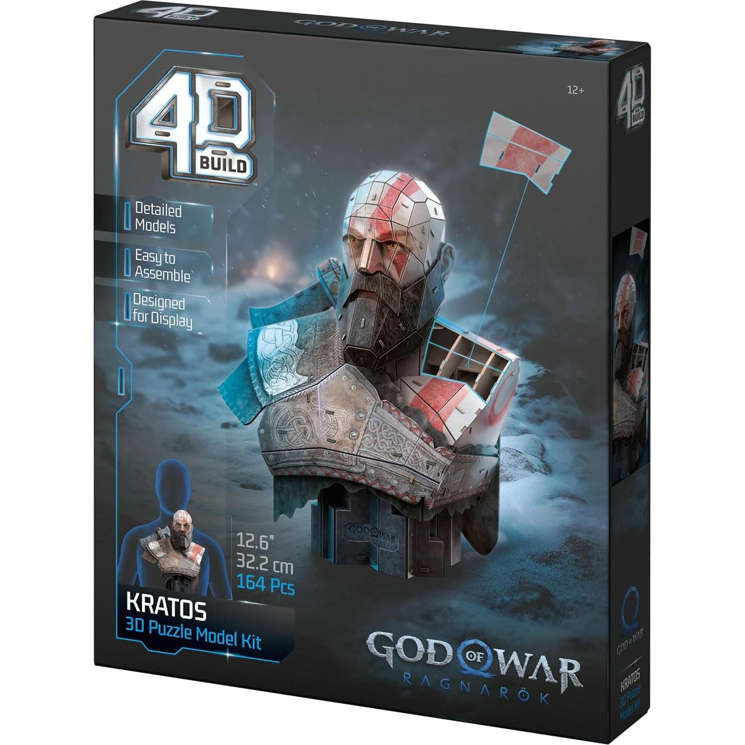 Rompecabezas 3D Kratos Dios de la Guerra 4D Build 150 Piezas