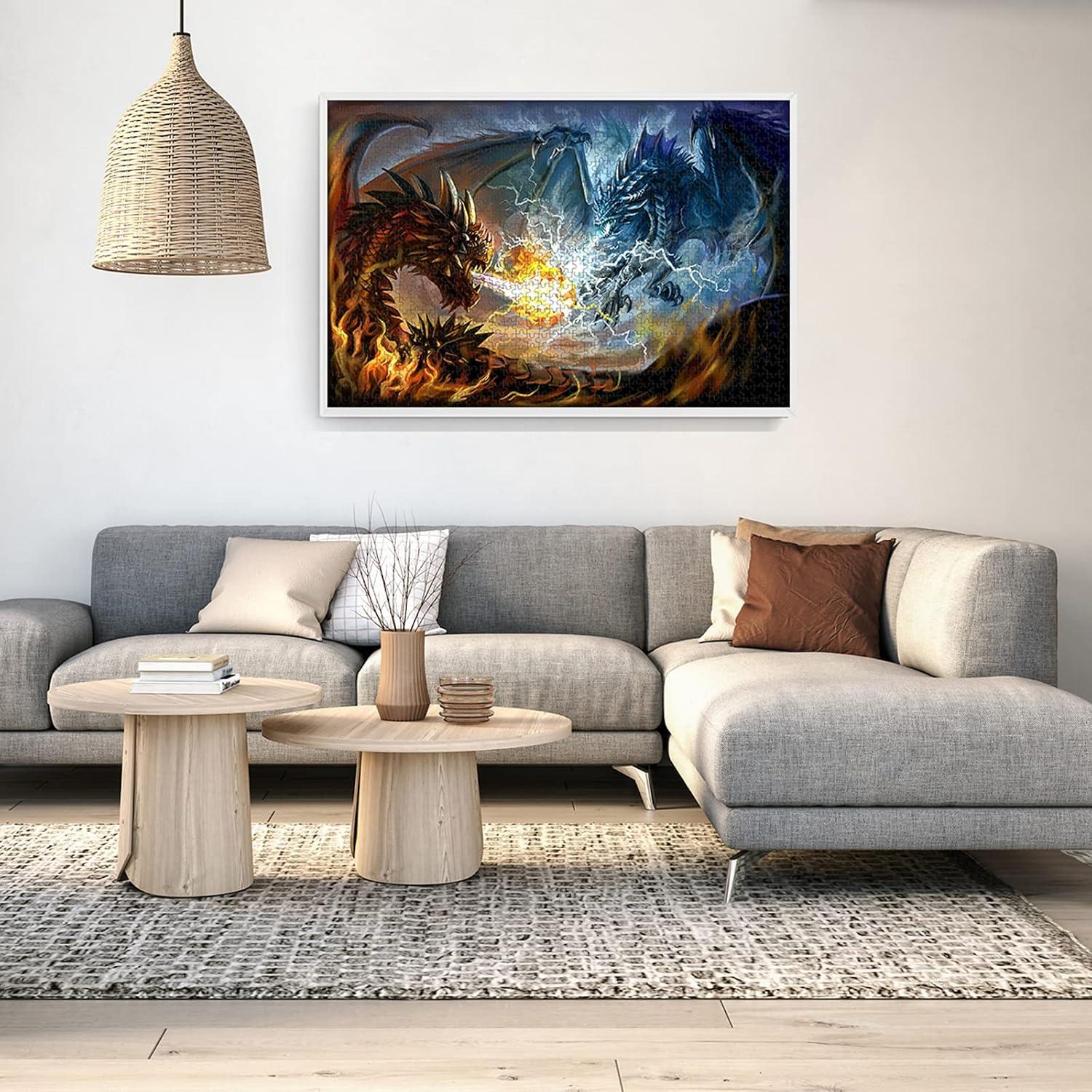 Rompecabezas 1000 Piezas Dragón de Fuego PPzoom 75x50 cm