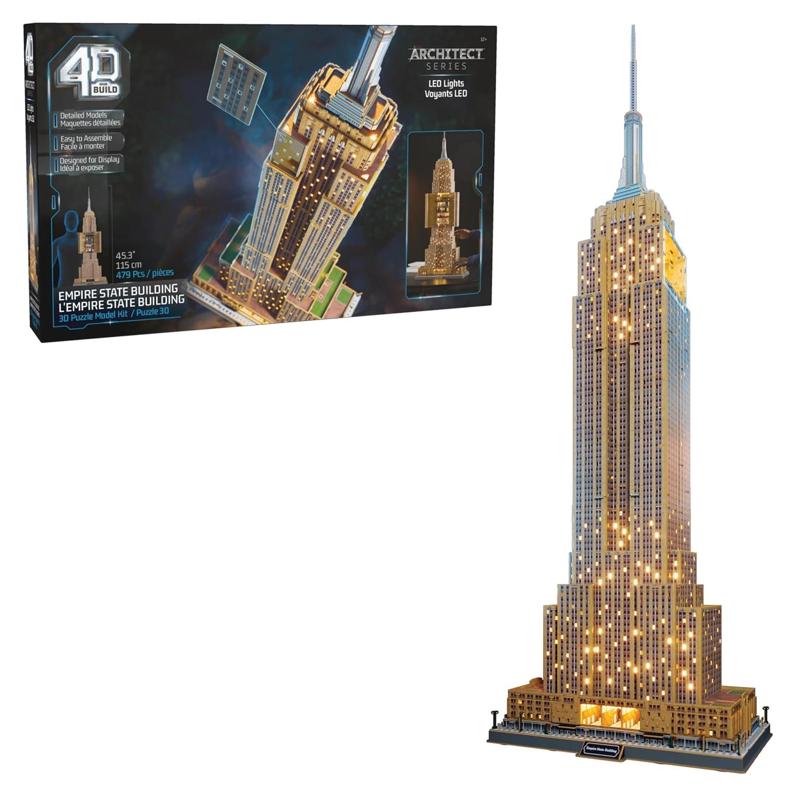 Kit Modelo 3D Edificio Empire State Spin Master 479 Piezas
