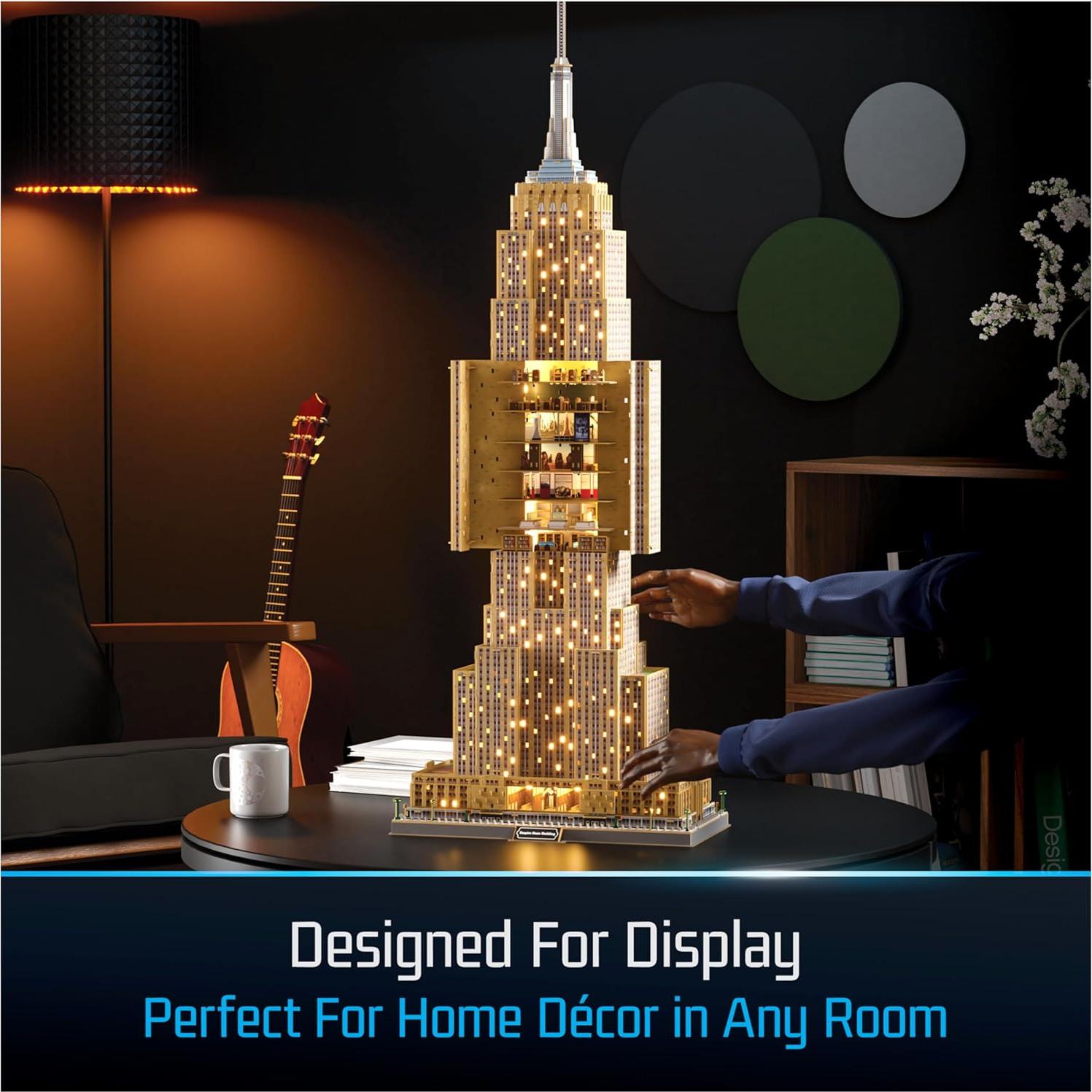 Kit Modelo 3D Edificio Empire State Spin Master 479 Piezas