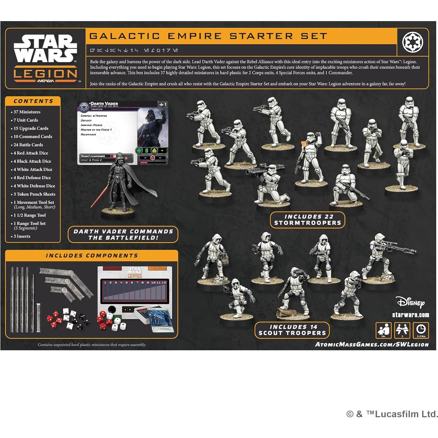 Juego de Miniaturas Star Wars: Legion - Set Inicial Imperio Galáctico