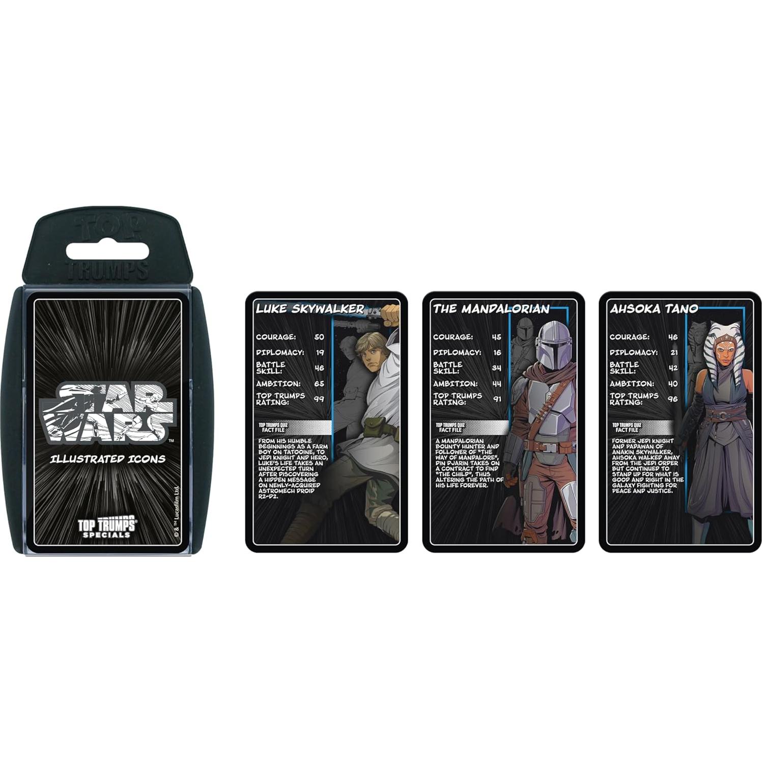 Juego de Cartas Estilo Manga Star Wars - Top Trumps para 2+ Jugadores