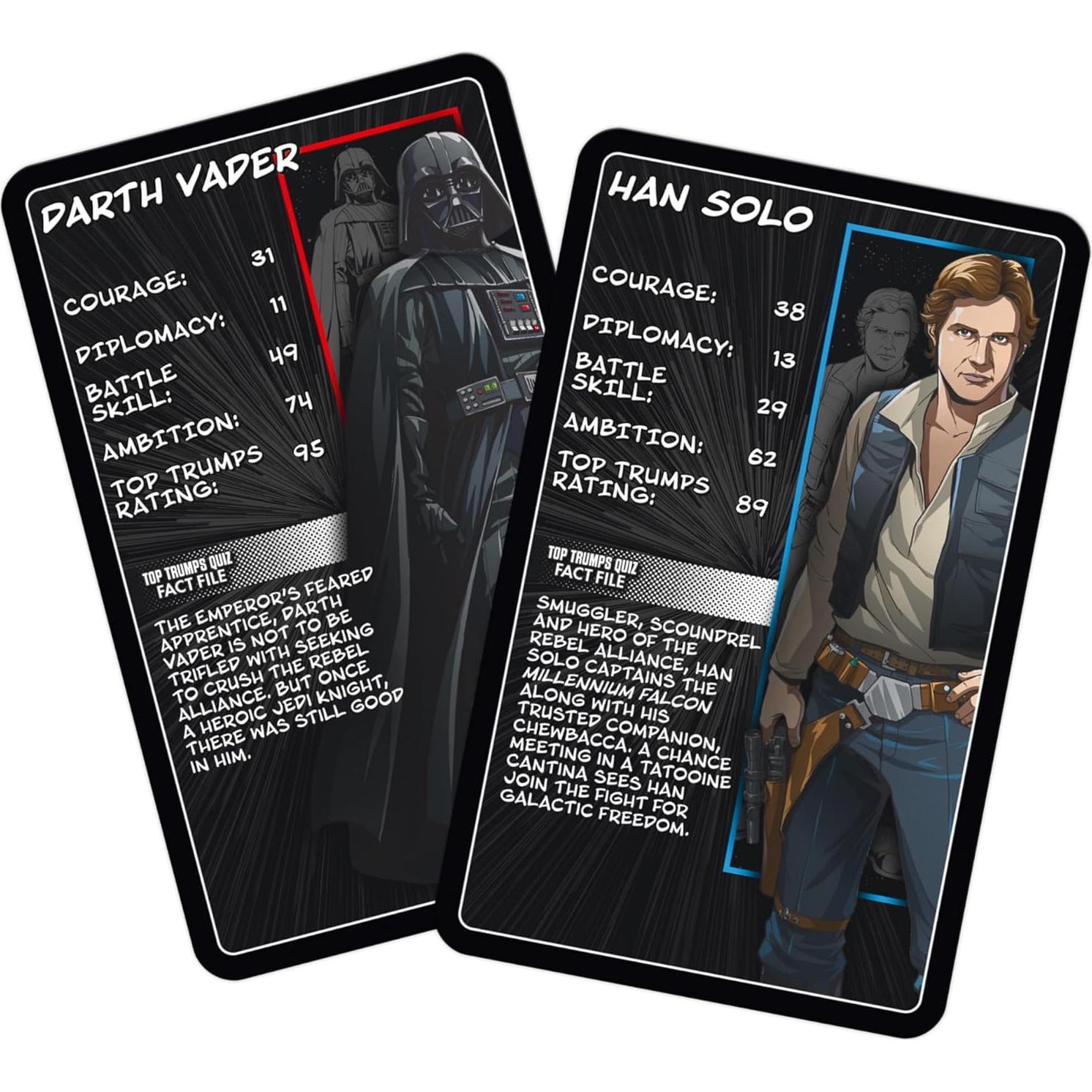 Juego de Cartas Estilo Manga Star Wars - Top Trumps para 2+ Jugadores