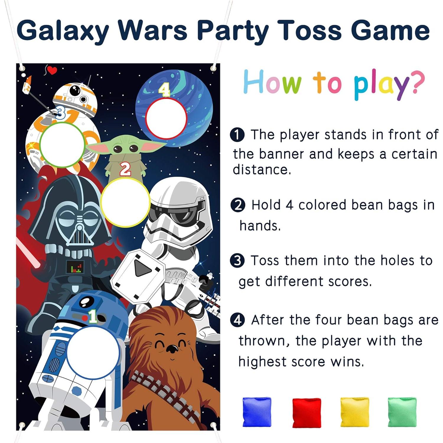 Juego de Lanzamiento ERguanfoiun Galaxy Wars con 4 Bolsas