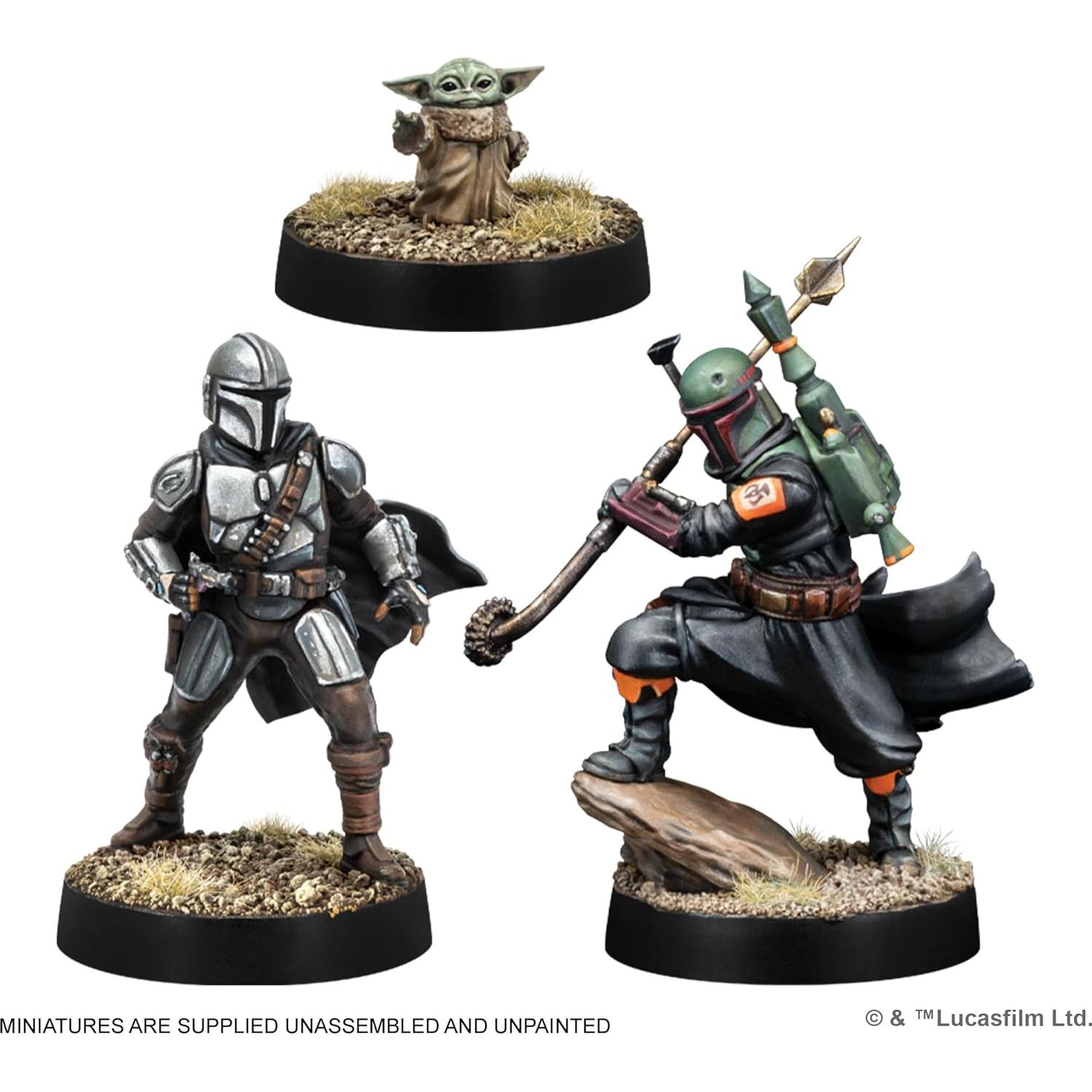Paquete de Miniaturas Star Wars: Legion - Boba Fett y Mandalorianos
