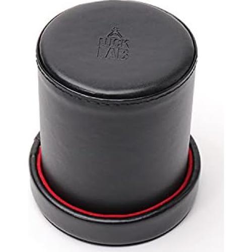 Luck Lab Taza de Dados de Cuero PU con 6 Dados - Juego Silencioso