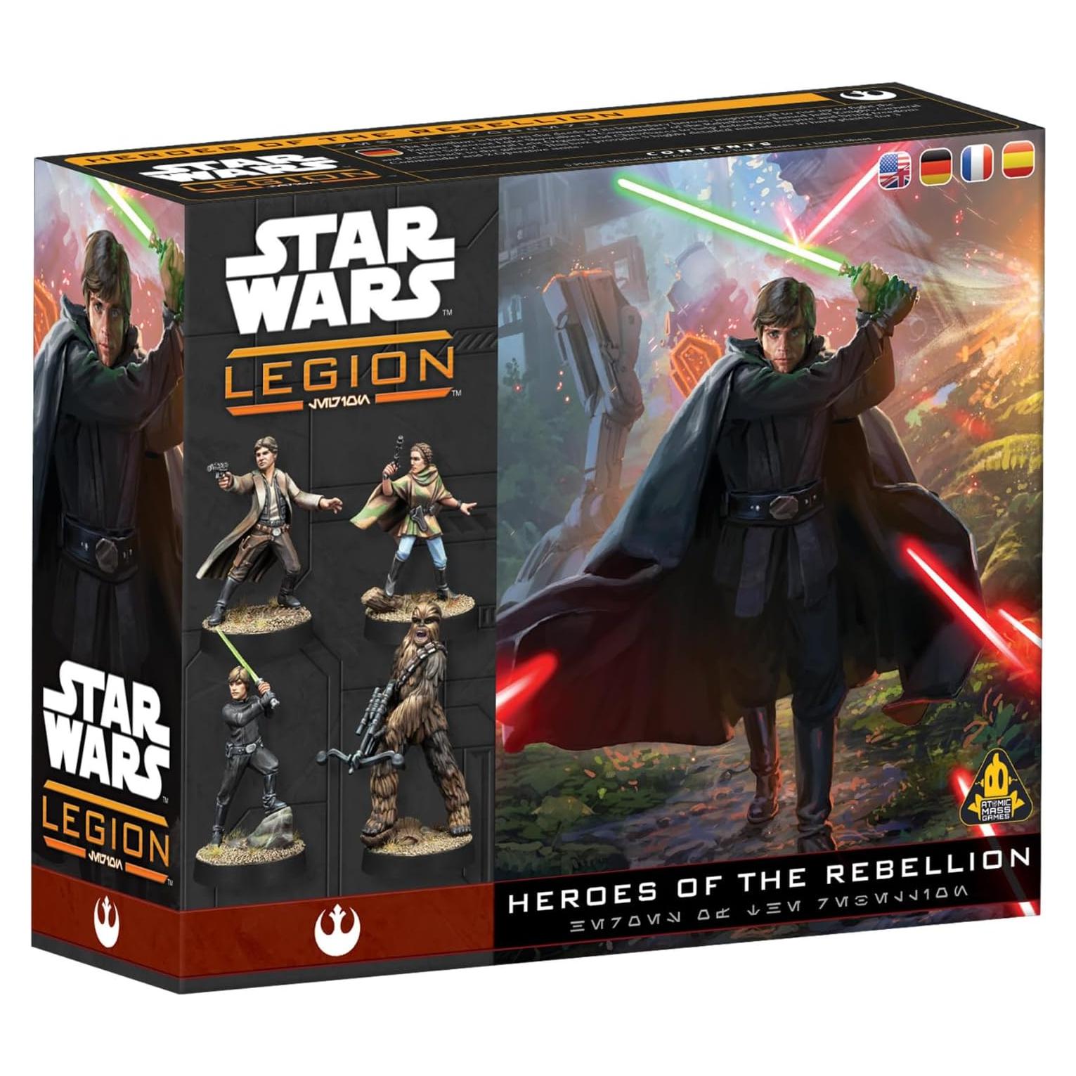 Asmodee Star Wars: Legion Héroes de La Rebelión - 5 Miniaturas
