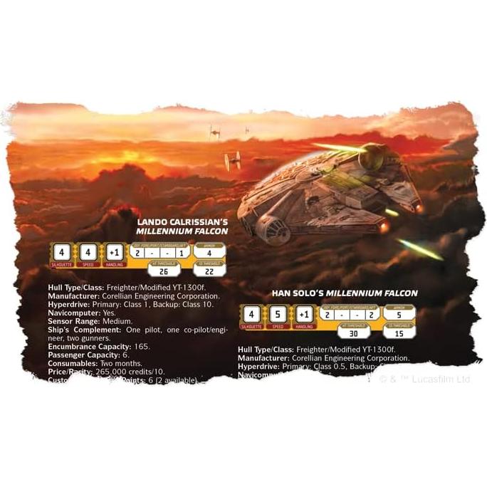 Juego de Rol Star Wars Naves y Velocímetros - Fantasy Flight