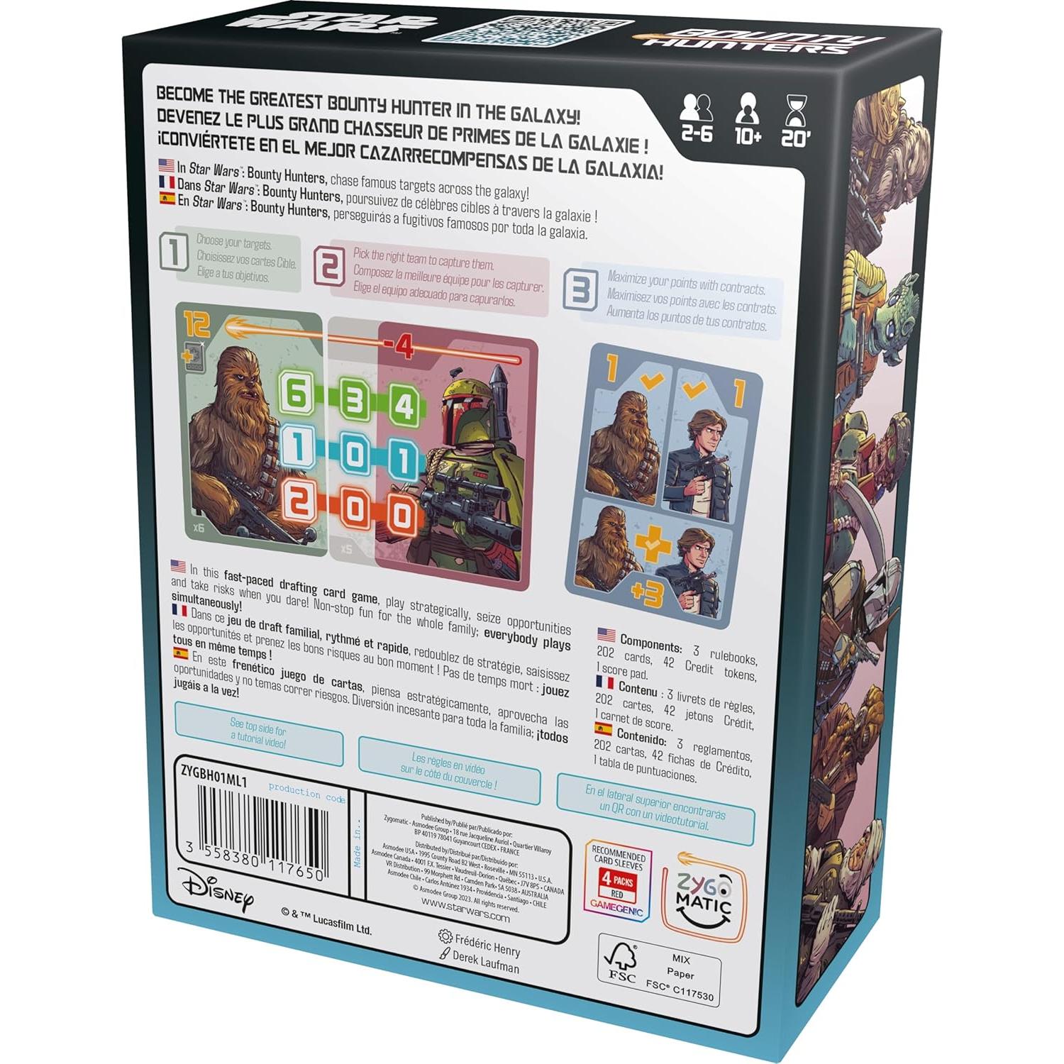 Juego de Estrategia Star Wars Cazadores de Recompensas 2-6 Jugadores