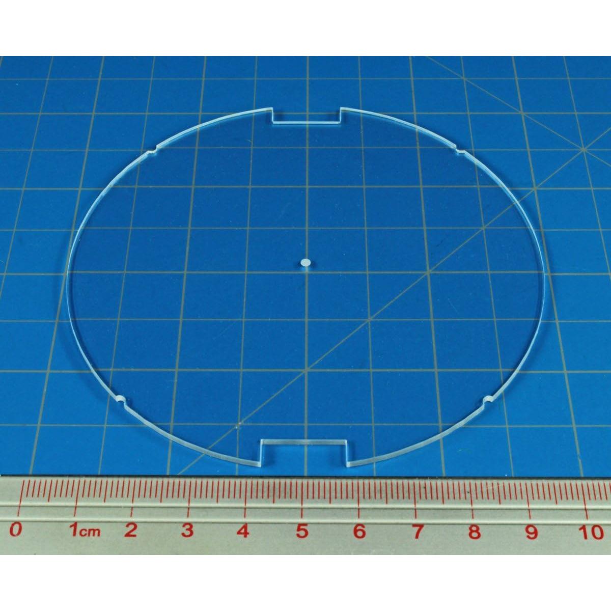 Base de Tanque Circular Notchada LITKO 100mm Acrílico Transparente