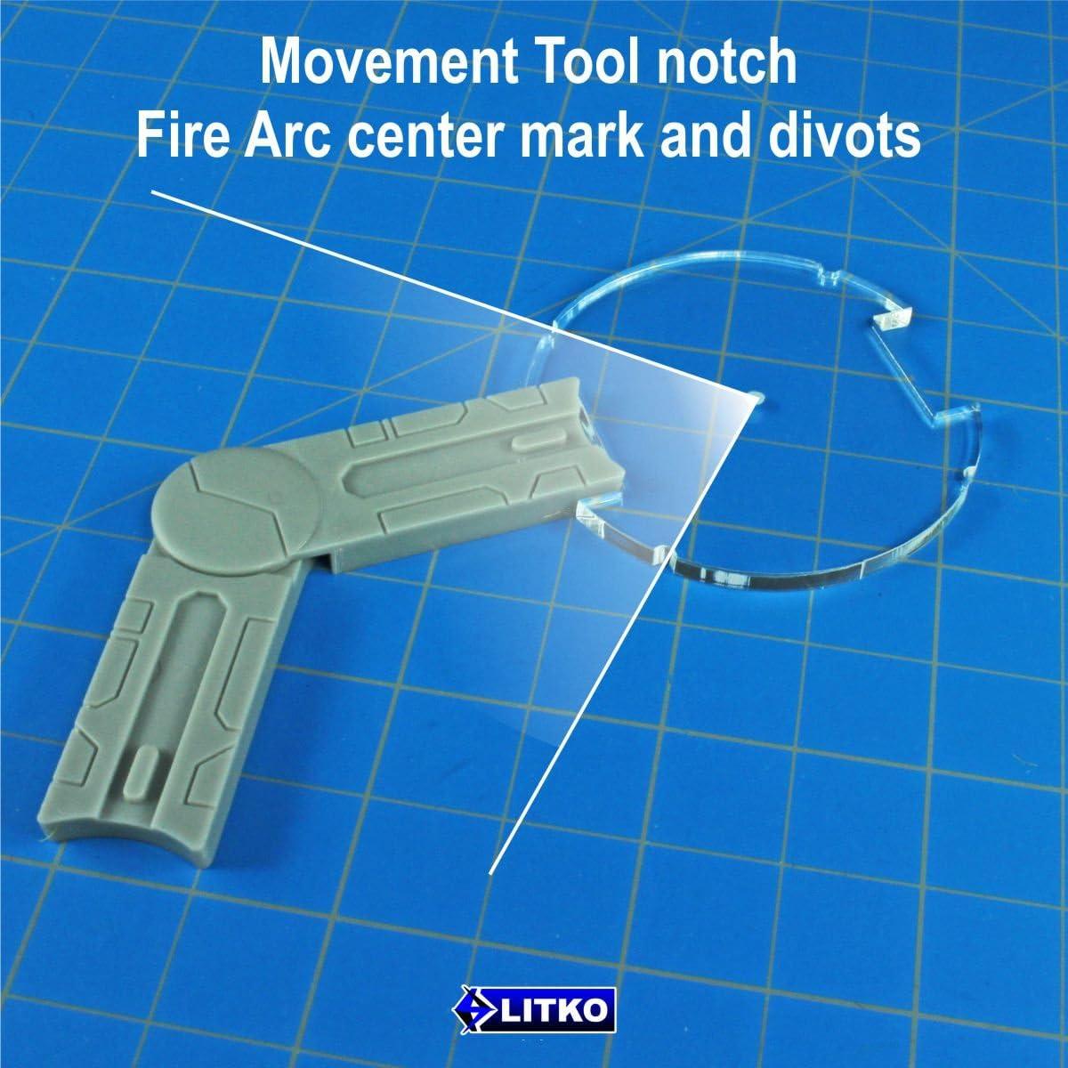 Base de Tanque Circular Notchada LITKO 100mm Acrílico Transparente