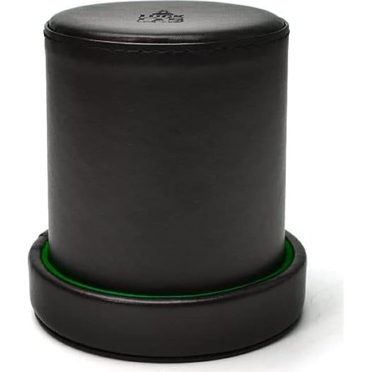 Luck Lab Taza de Dados de Cuero PU con Tapa y 6 Dados 16mm