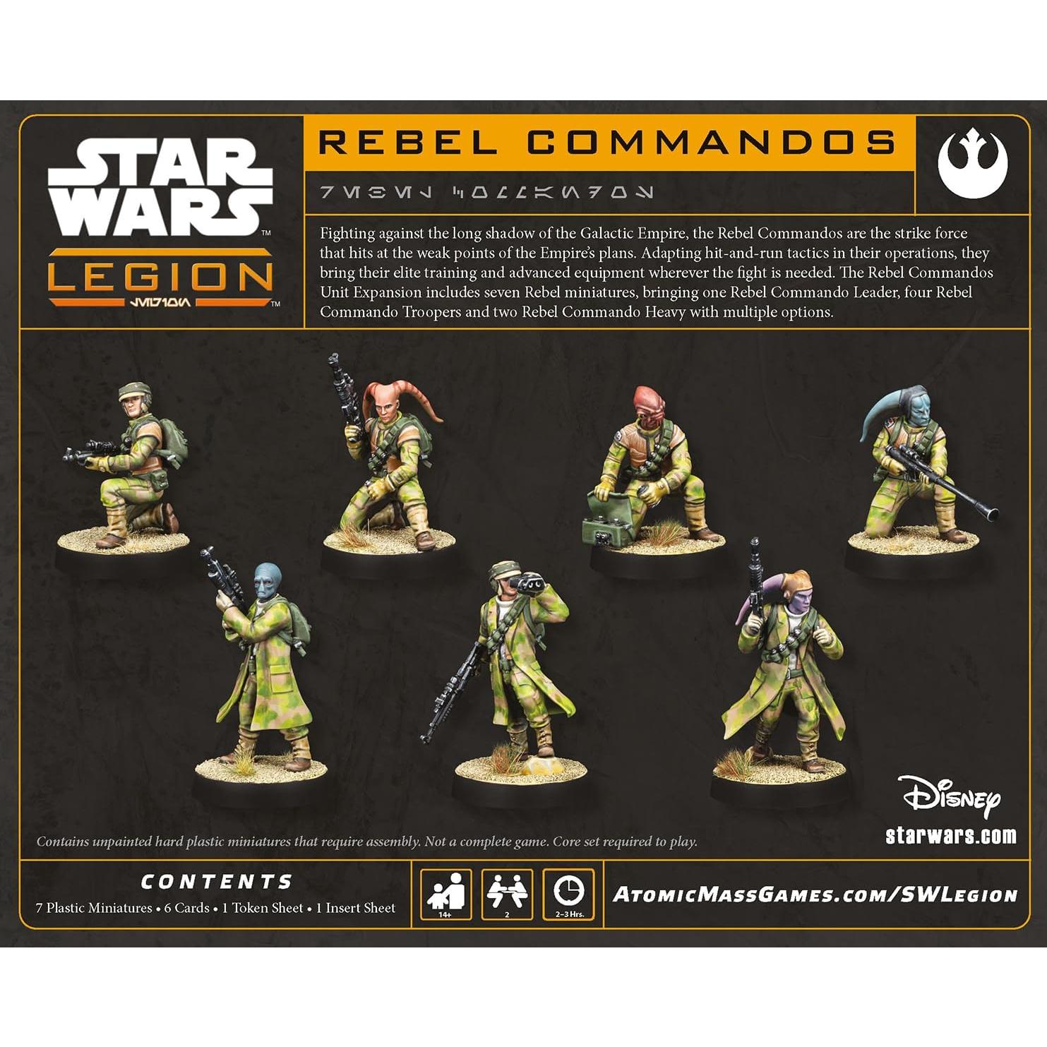 Expansión Unidad Comandos Rebeldes Asmodee SWQ16 - Miniaturas