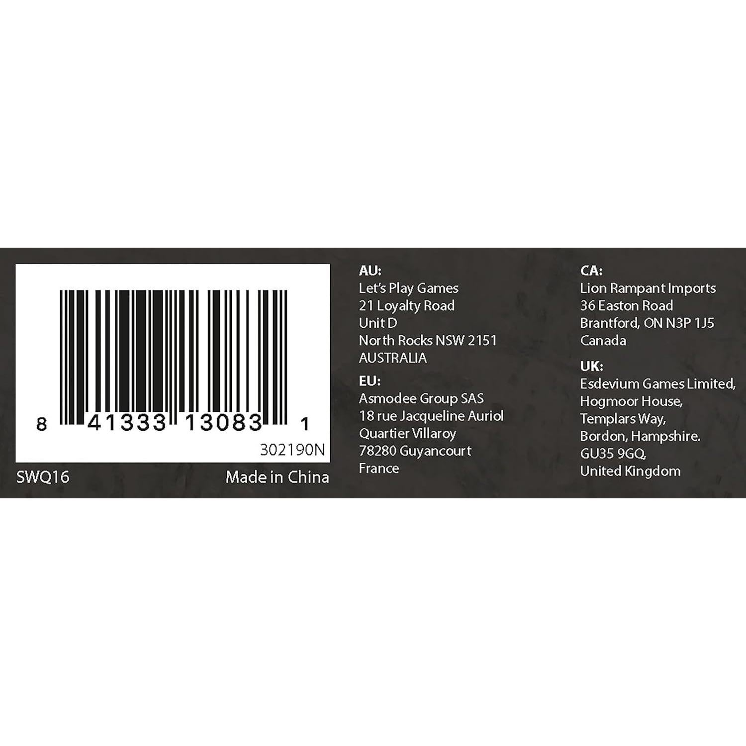 Expansión Unidad Comandos Rebeldes Asmodee SWQ16 - Miniaturas