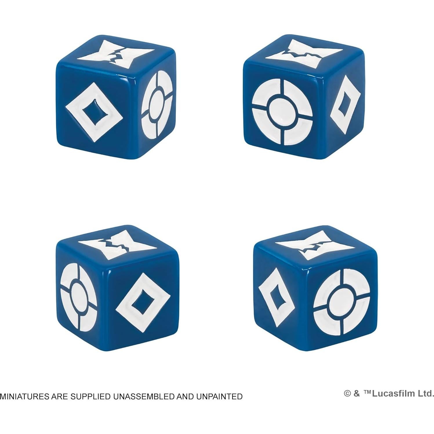 Paquete de Dados Star Wars Shatterpoint - 8 Ataque y 6 Defensa