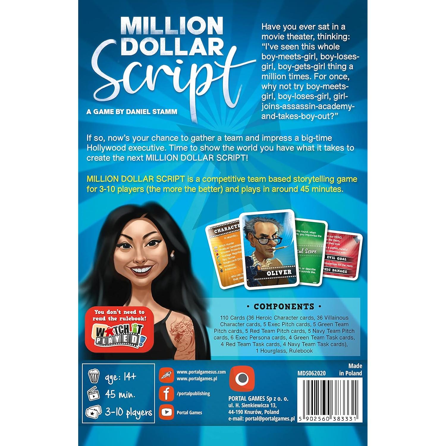 Juego de mesa Guion de un millón de dólares - Portal Games