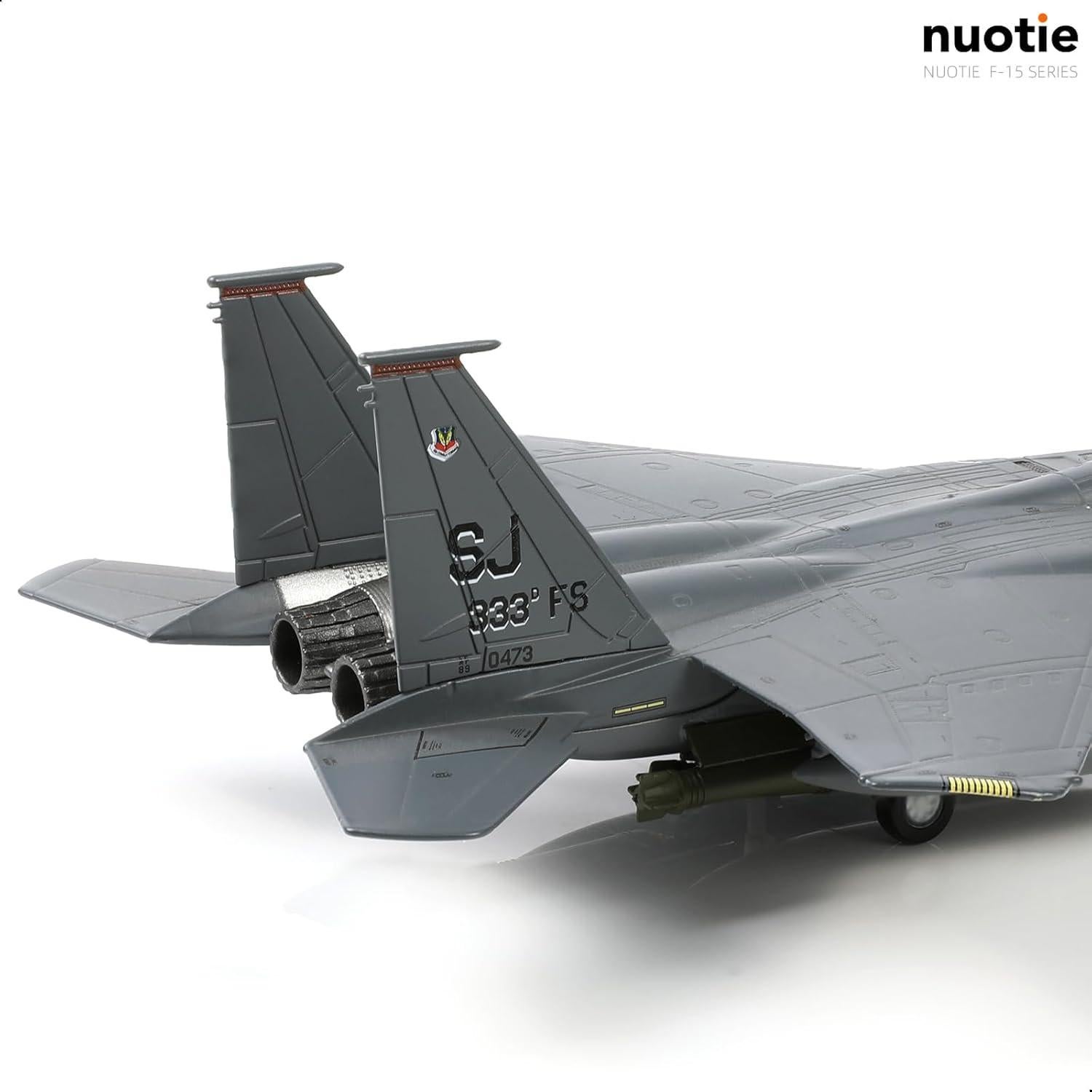 Modelo de avión de combate F-15E NUOTIE 1:100 metal para exhibición