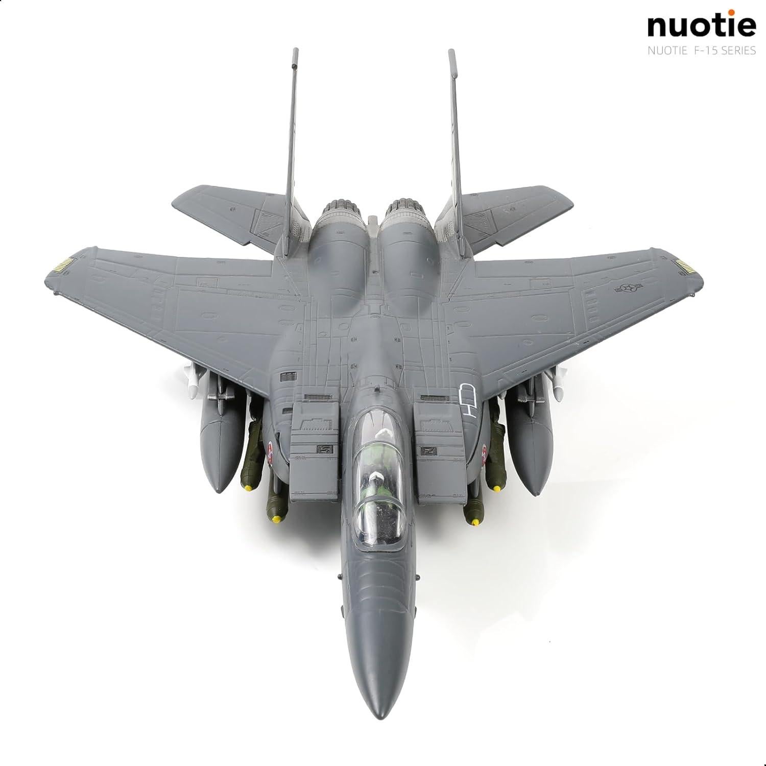 Modelo de avión de combate F-15E NUOTIE 1:100 metal para exhibición