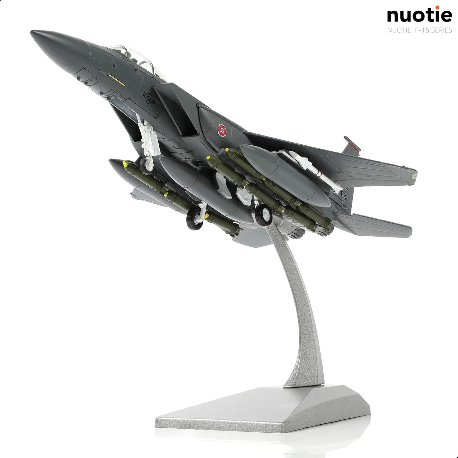 Modelo de avión de combate F-15E NUOTIE 1:100 metal para exhibición