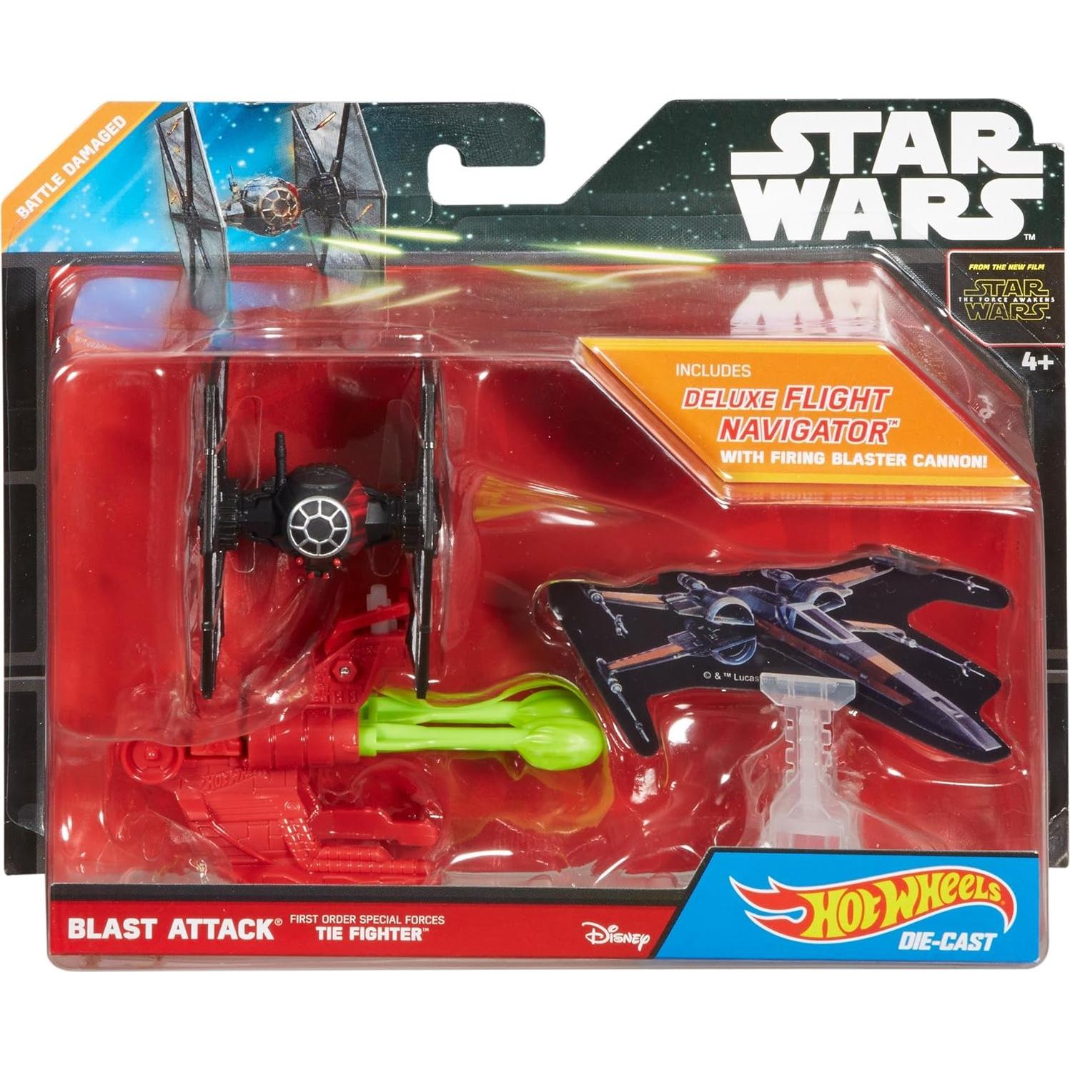 Nave Estelar TIE Fighter Hot Wheels Star Wars Ataque Blast