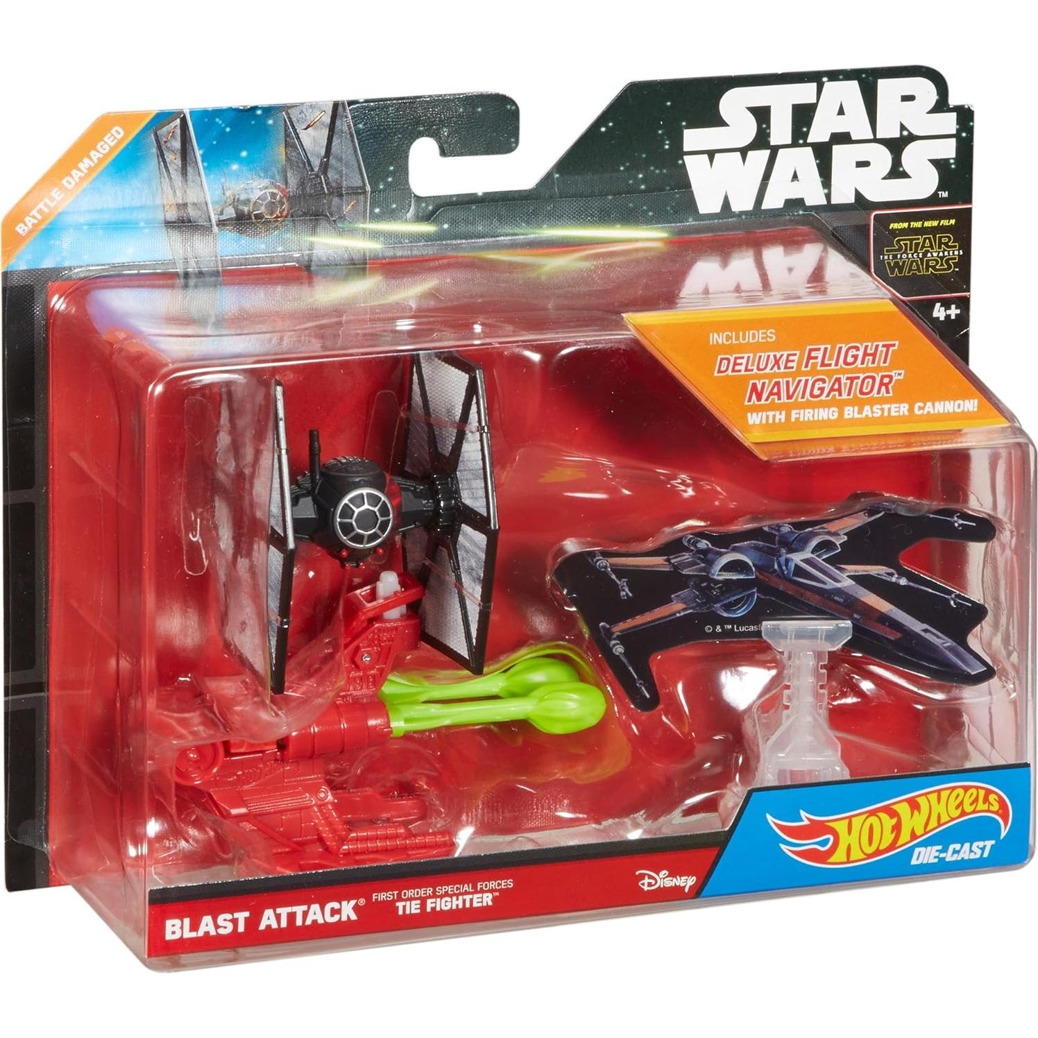 Nave Estelar TIE Fighter Hot Wheels Star Wars Ataque Blast