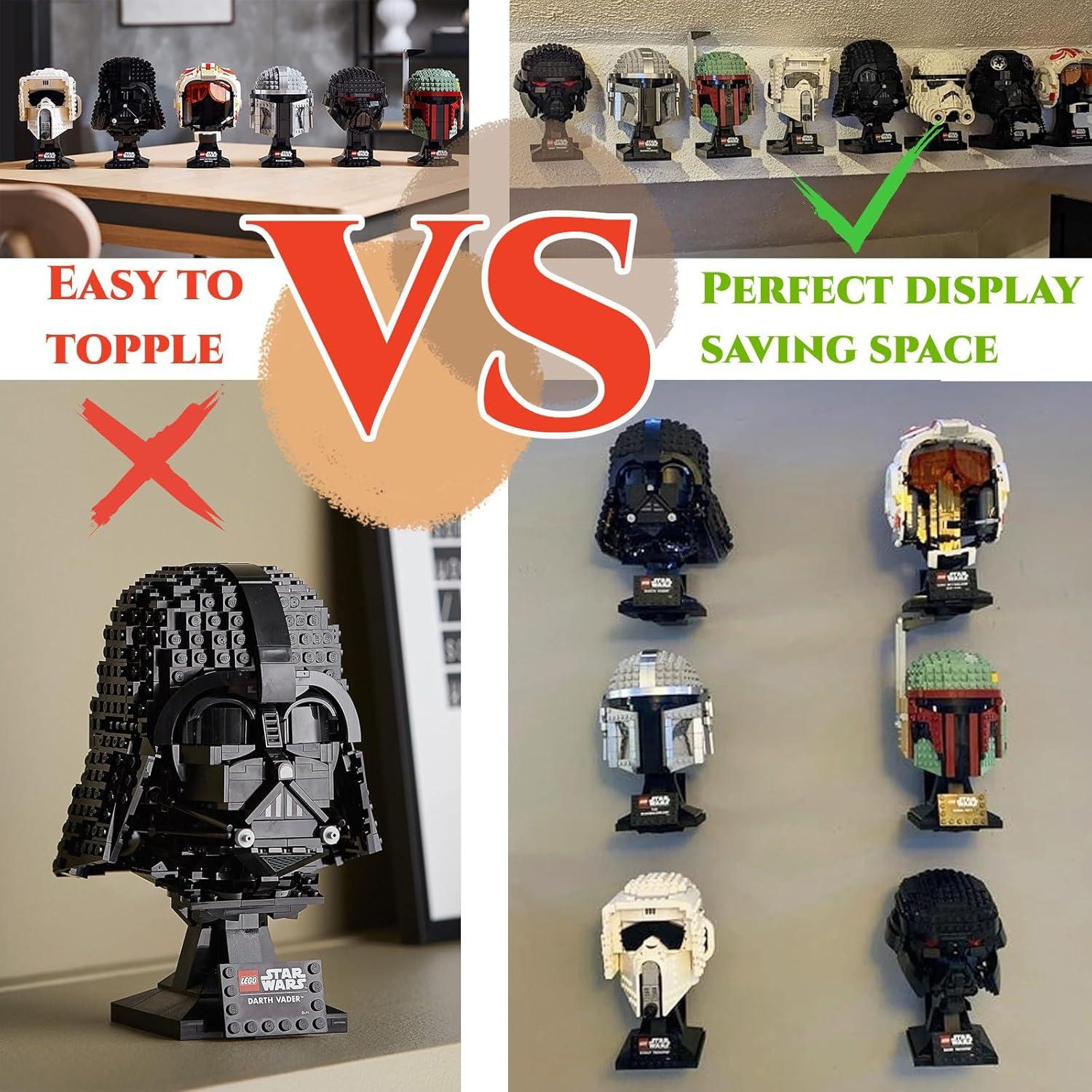 Soporte de Pared TEYOUYI para Casco Lego Star Wars 8PCS