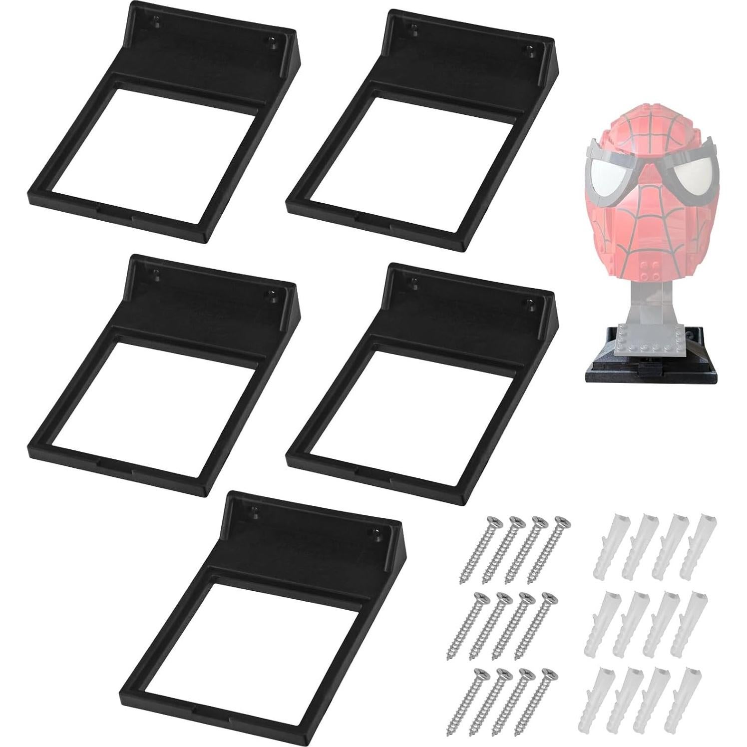 Soporte de Exhibición de Casco AMTHKNO 5 Unidades Compatible Lego