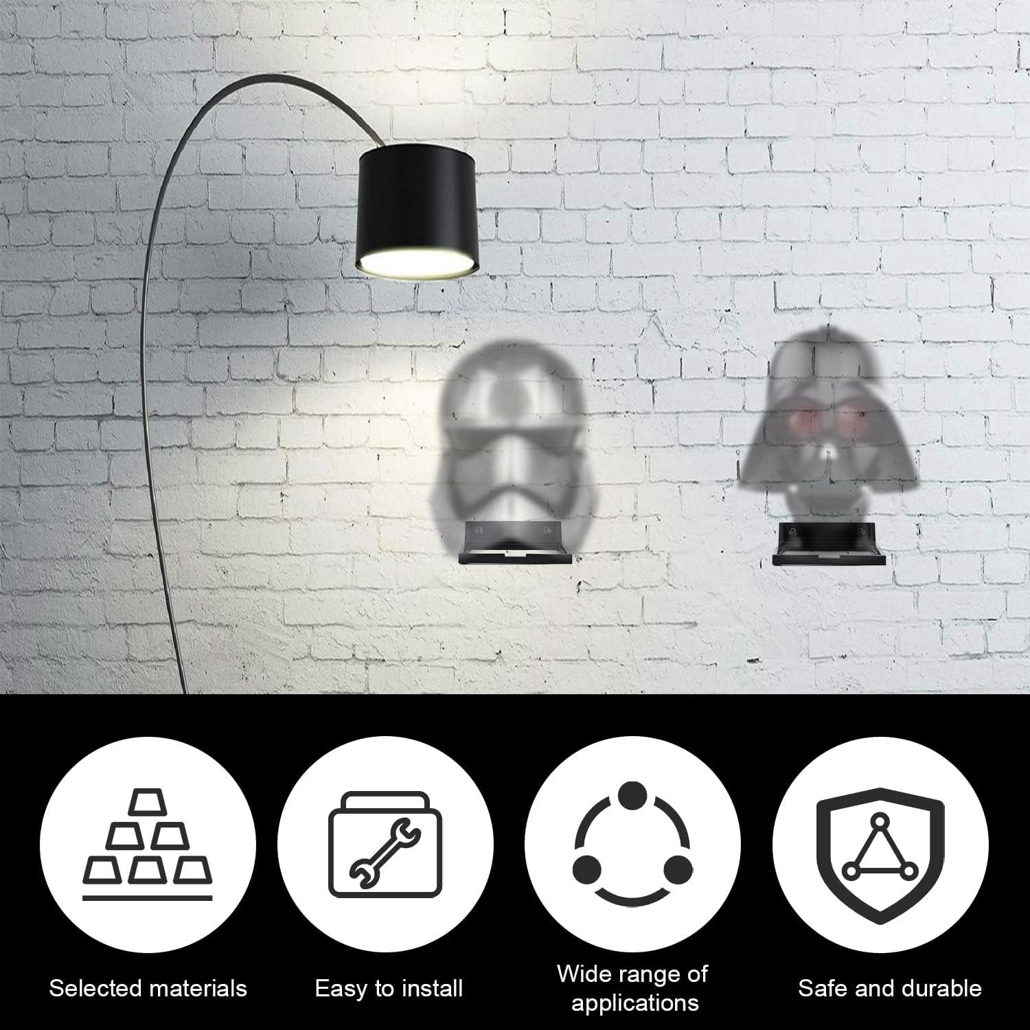 Soporte de Exhibición de Pared Gosknor para Casco - 3 Piezas