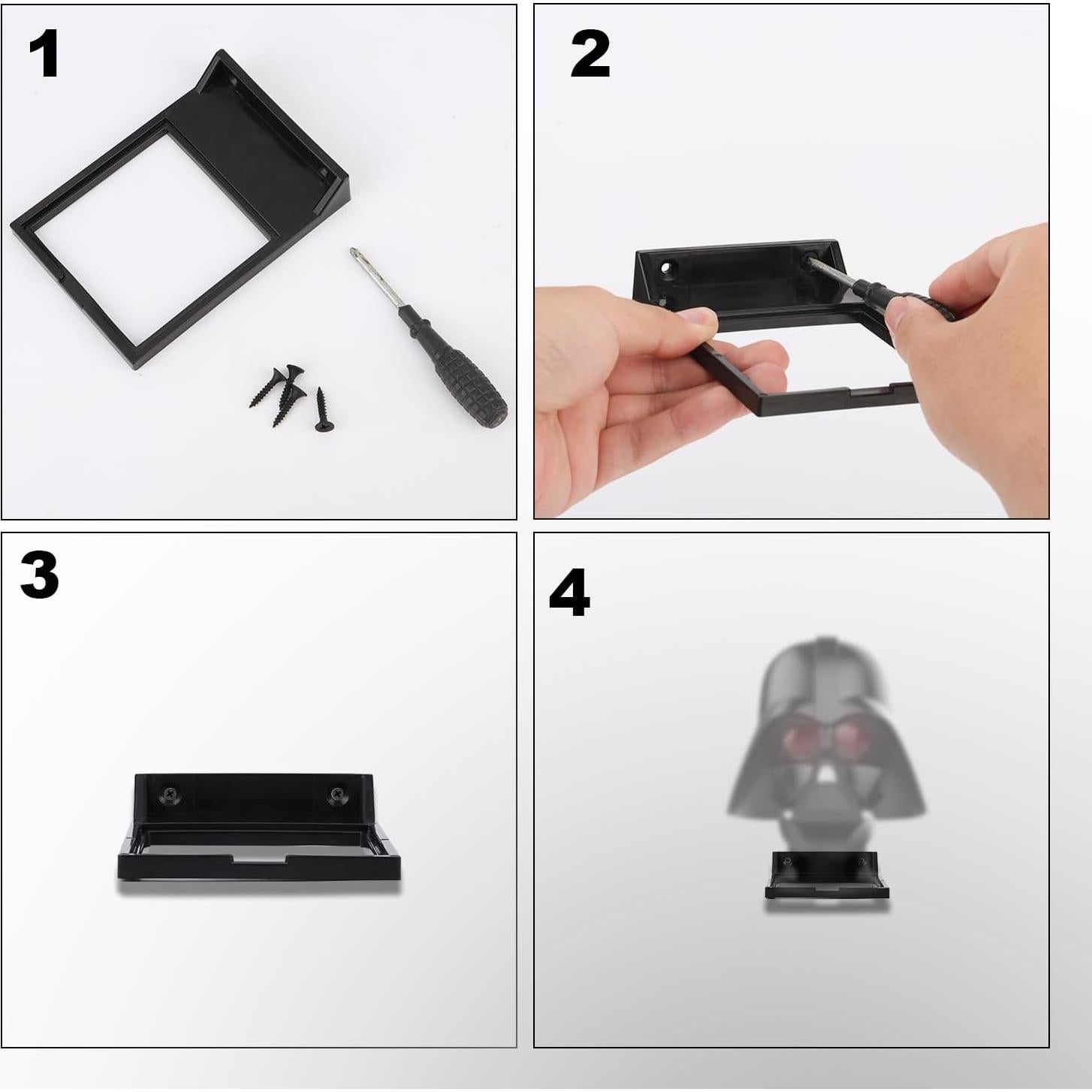 Soporte de Exhibición de Pared Gosknor para Casco - 3 Piezas