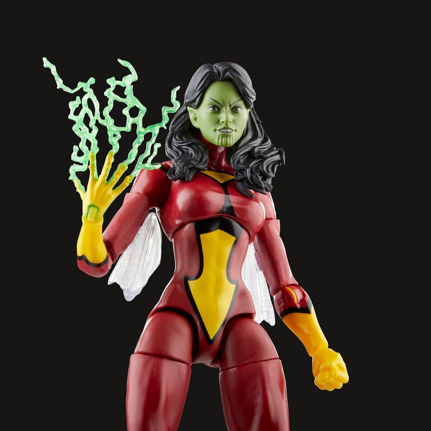 Figuras de acción Marvel Legends Reina Skrull y Super-Skrull 15 cm