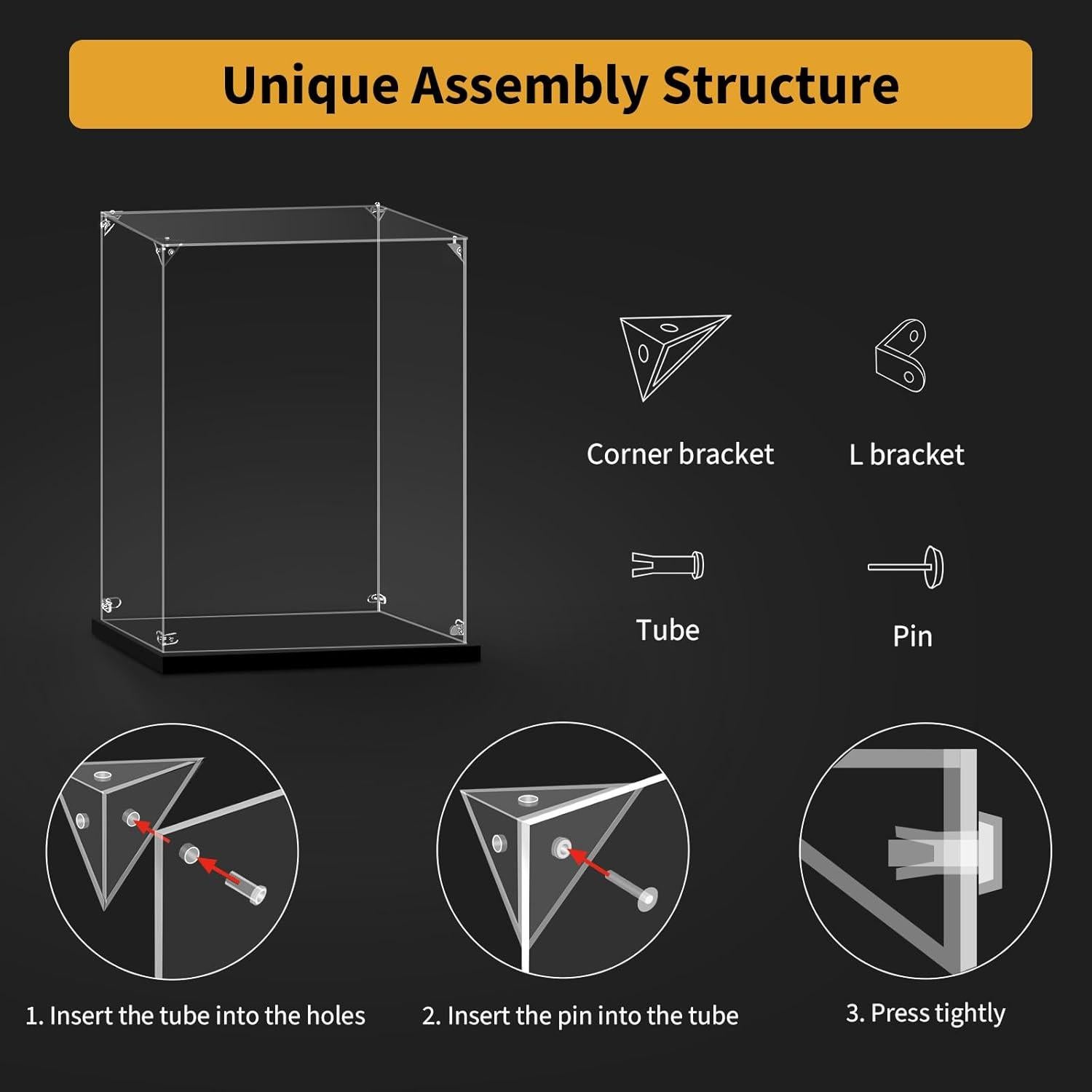 Caja de Exhibición LILIKAKA para 2 Cascos de Lego 33x18x24 cm