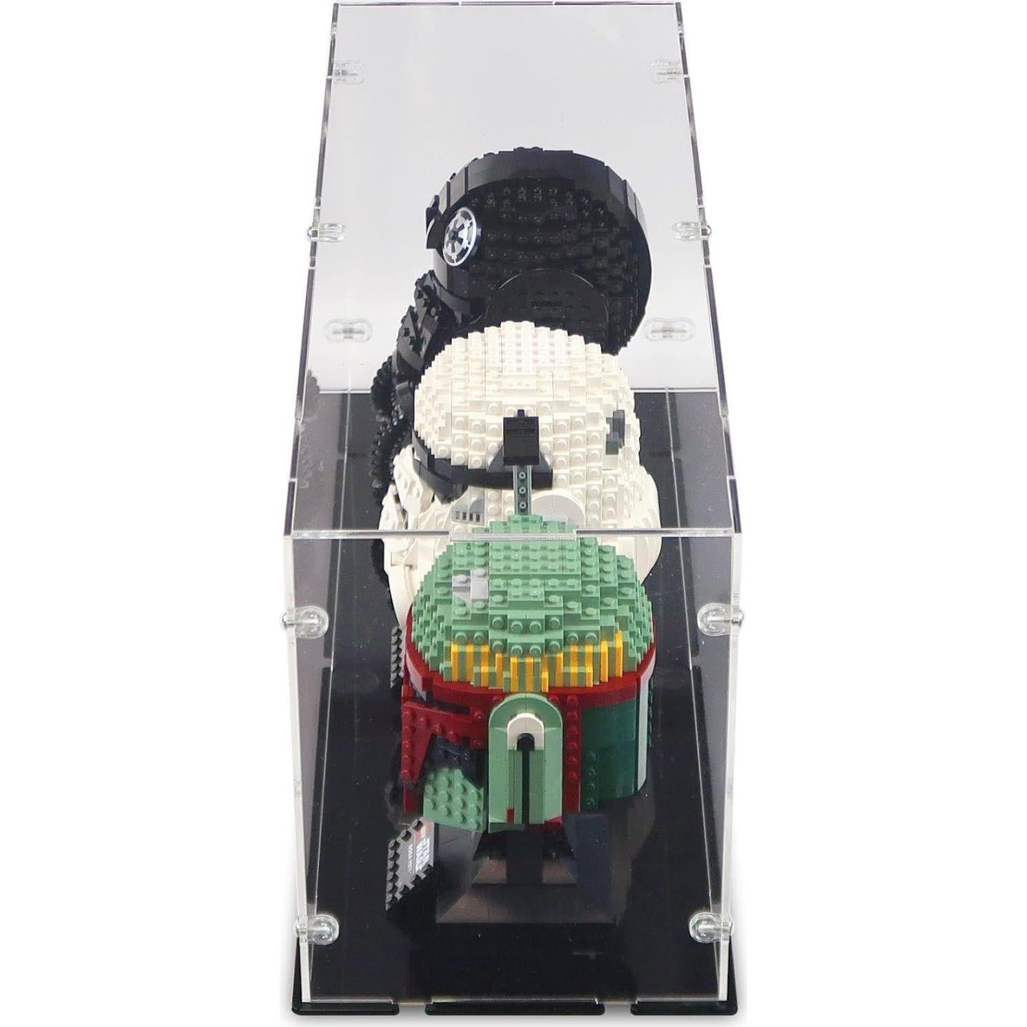 Estuche de Exhibición Acrílico iDisplayit para 3 Cascos LEGO Negro