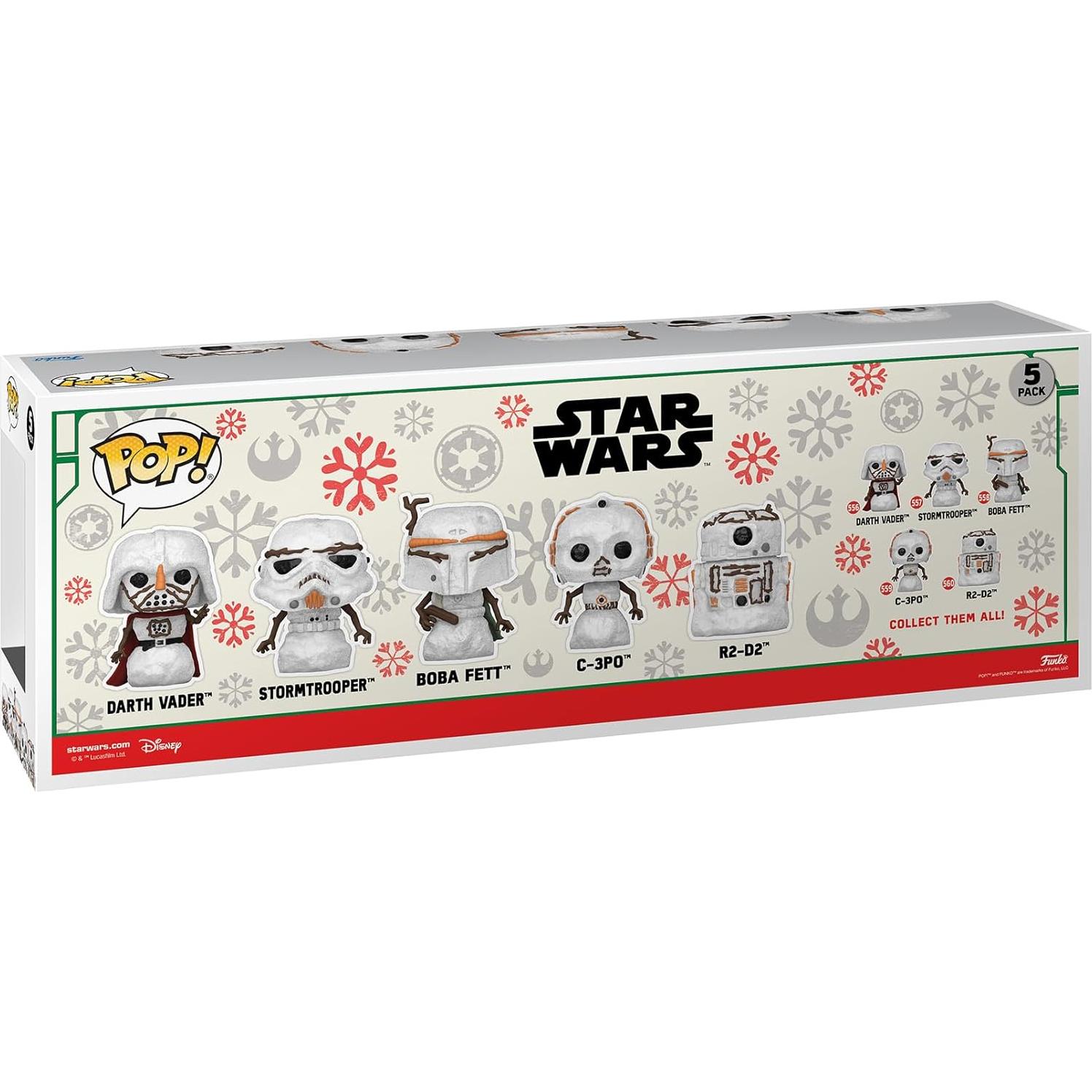 Funko Pop! Star Wars Vacaciones - Set 5 Muñecos de Nieve