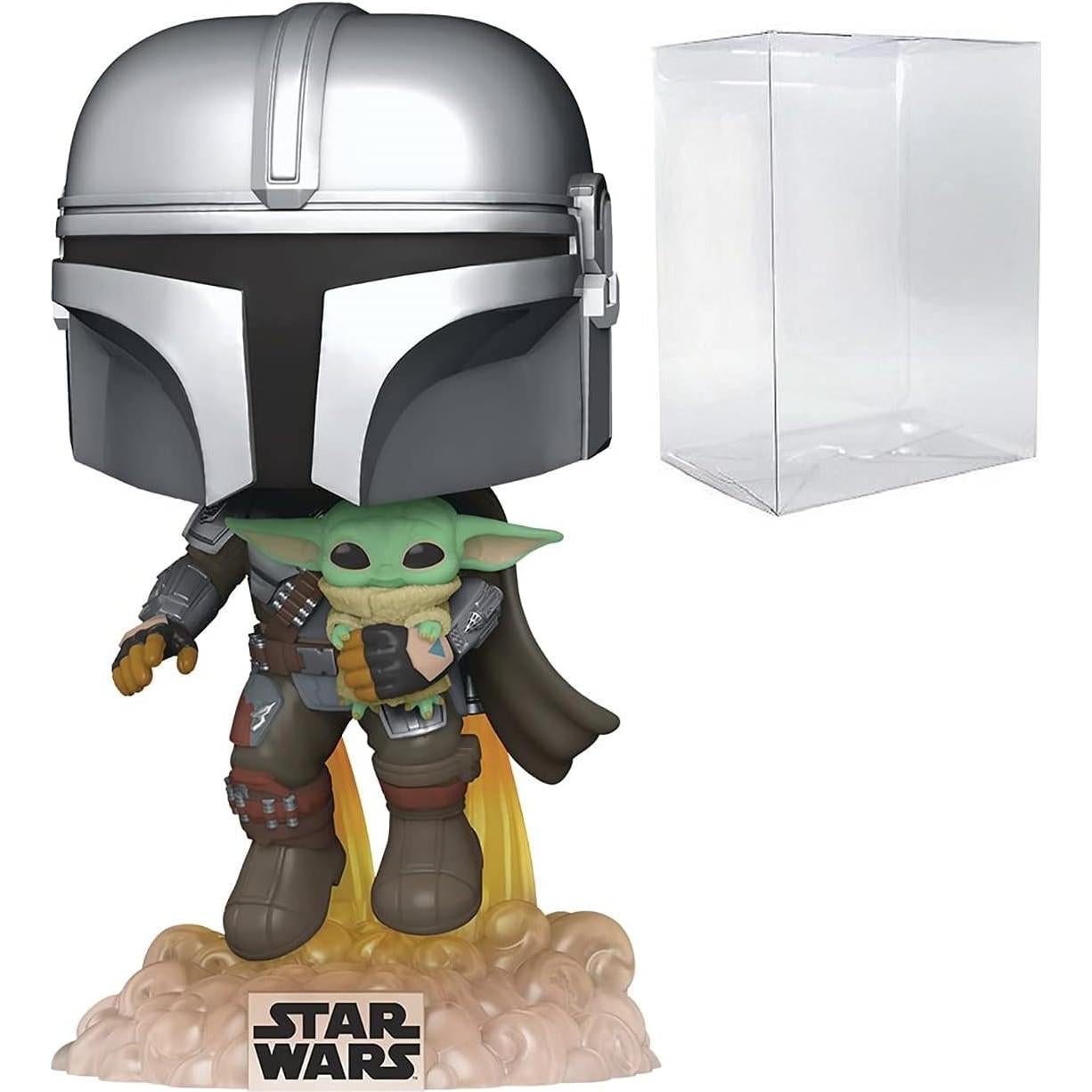 Figura Funko Pop! Star Wars Mandaloriano con Grogu 9.53 cm