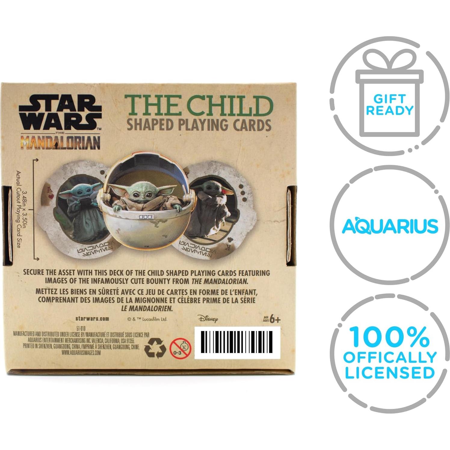 Baraja de Cartas Star Wars Aquarius - Niño Yoda 52 Cartas