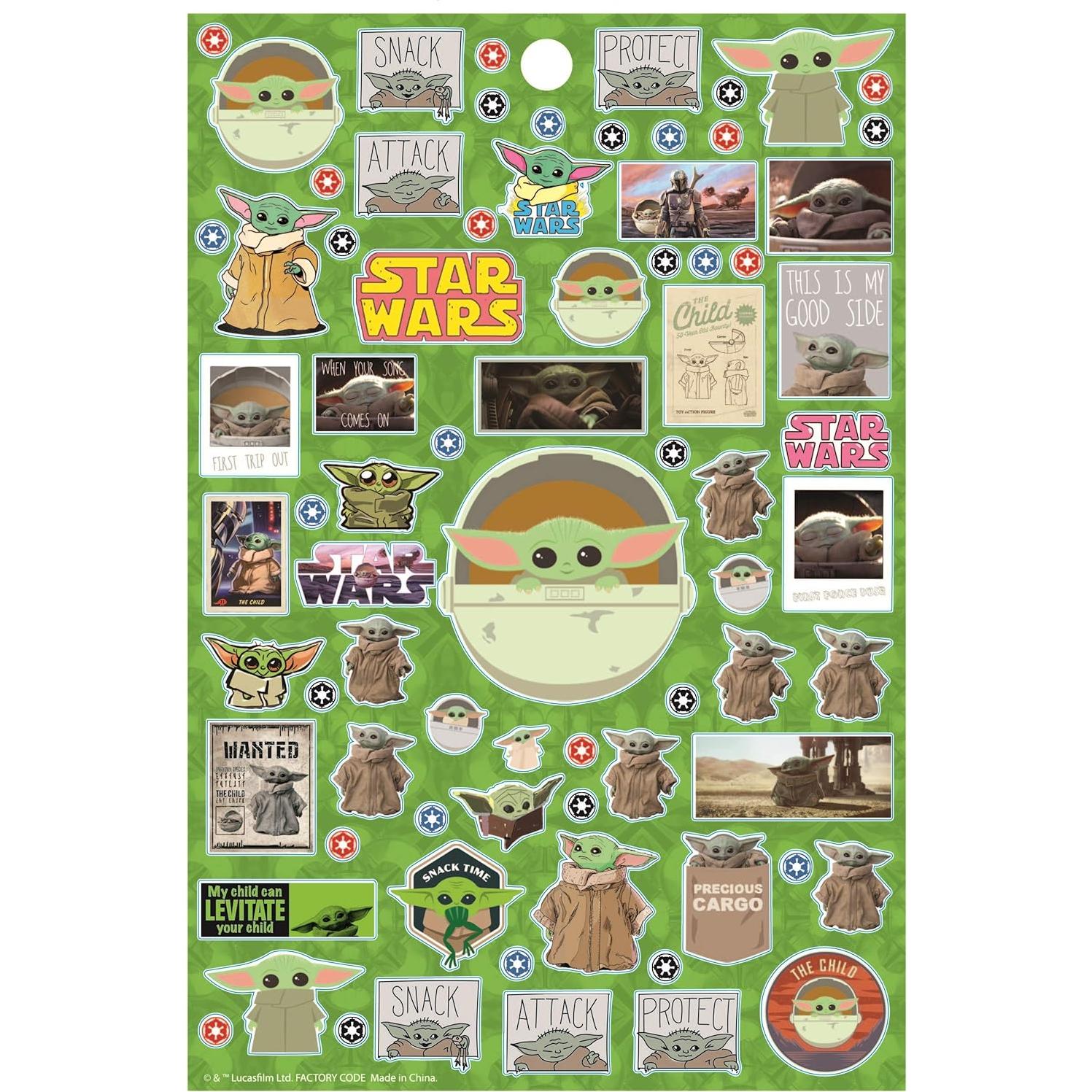 Paquete de Stickers Baby Yoda Star Wars - 300+ Stickers