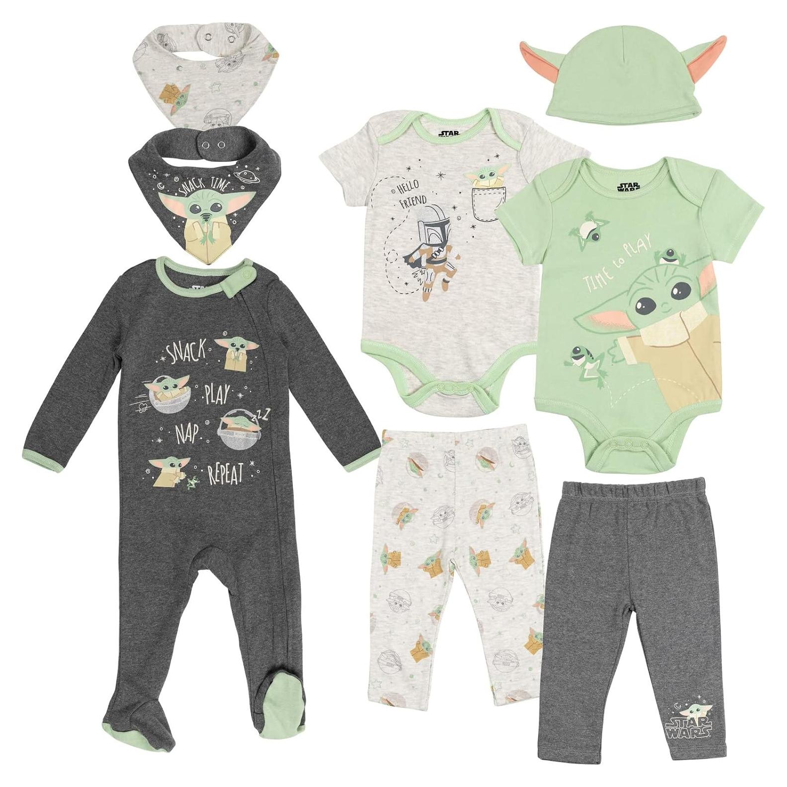Conjunto de Ropa Star Wars Bebé 8 Piezas 0-24 Meses