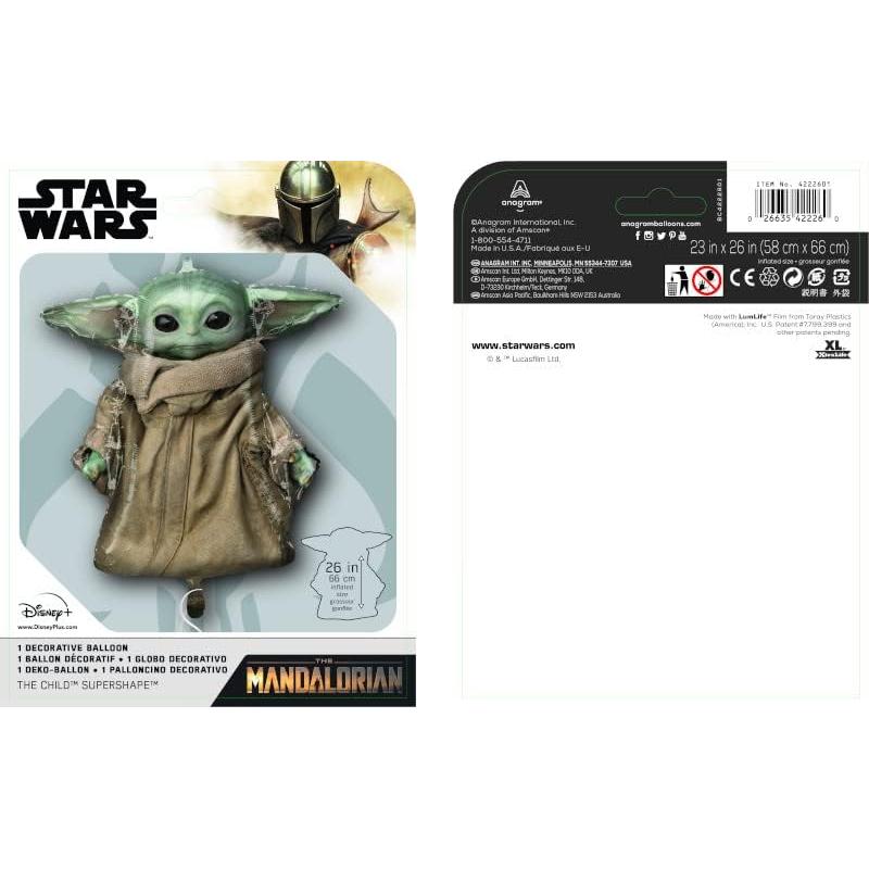 Globo de Fiesta Mylar Star Wars Mandalorian 66 cm Multicolor