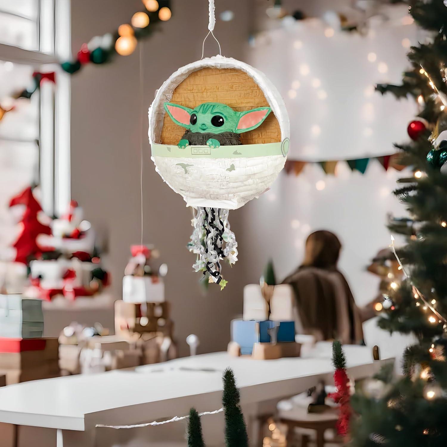 Piñata 3D Baby Yoda El Niño Mandaloriano Única 0.91 kg