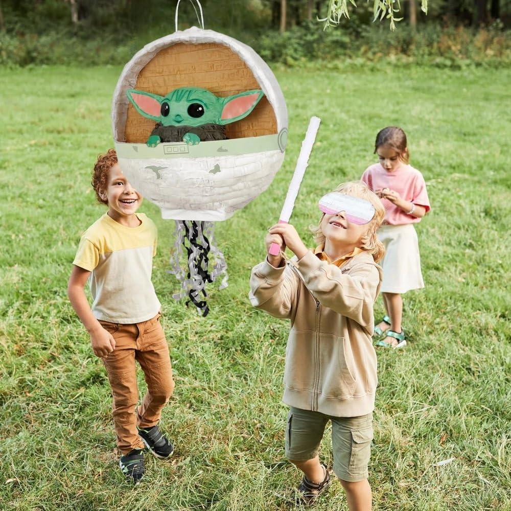 Piñata 3D Baby Yoda El Niño Mandaloriano Única 0.91 kg
