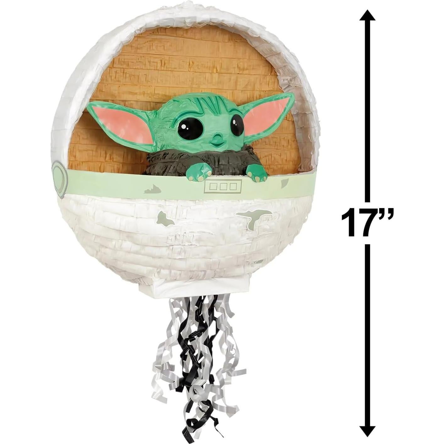 Piñata 3D Baby Yoda El Niño Mandaloriano Única 0.91 kg