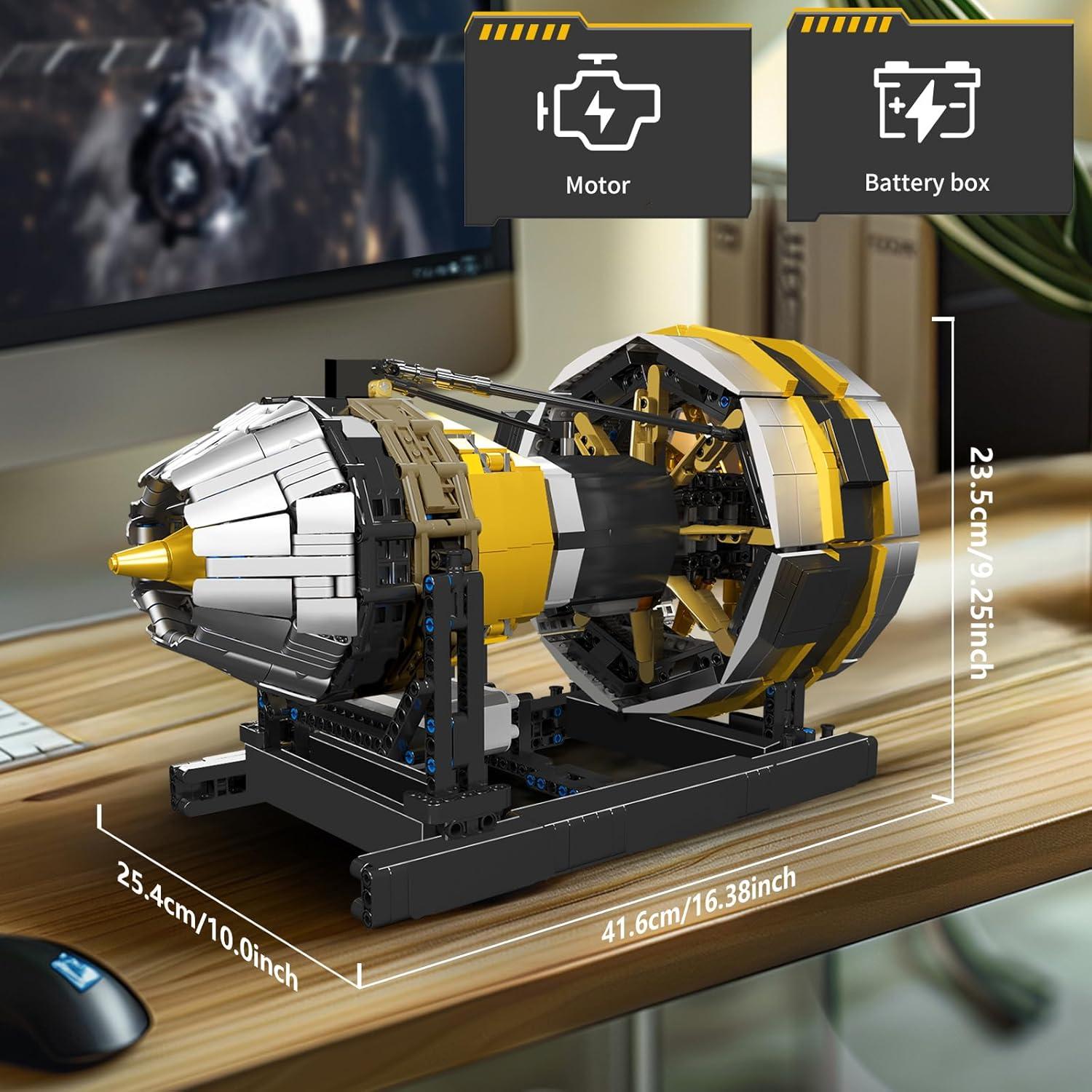 Conjunto de Construcción Motor Aeronave Mould King 2256 Piezas