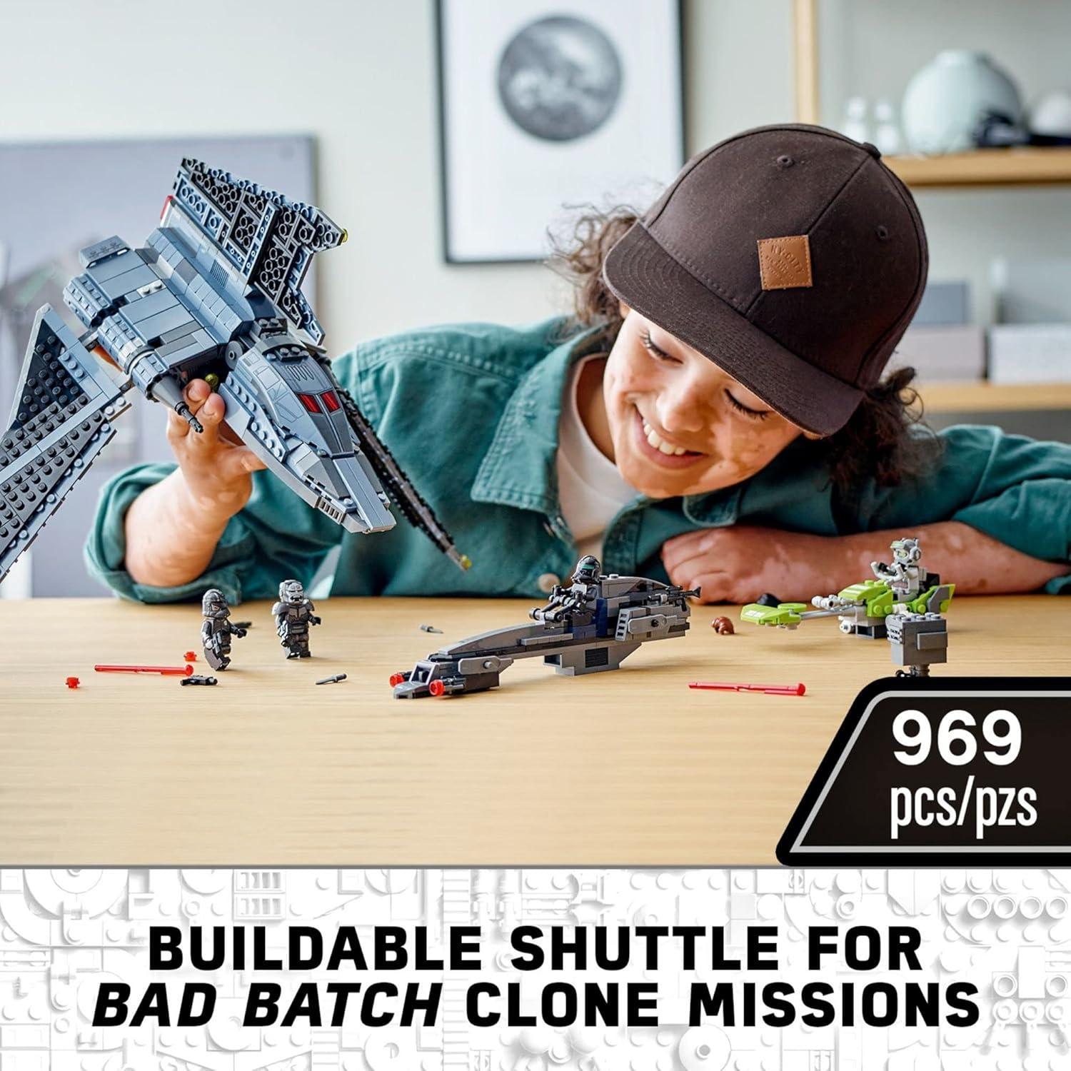 LEGO Star Wars Shuttle de Ataque Bad Batch 75314 con 5 Minifiguras