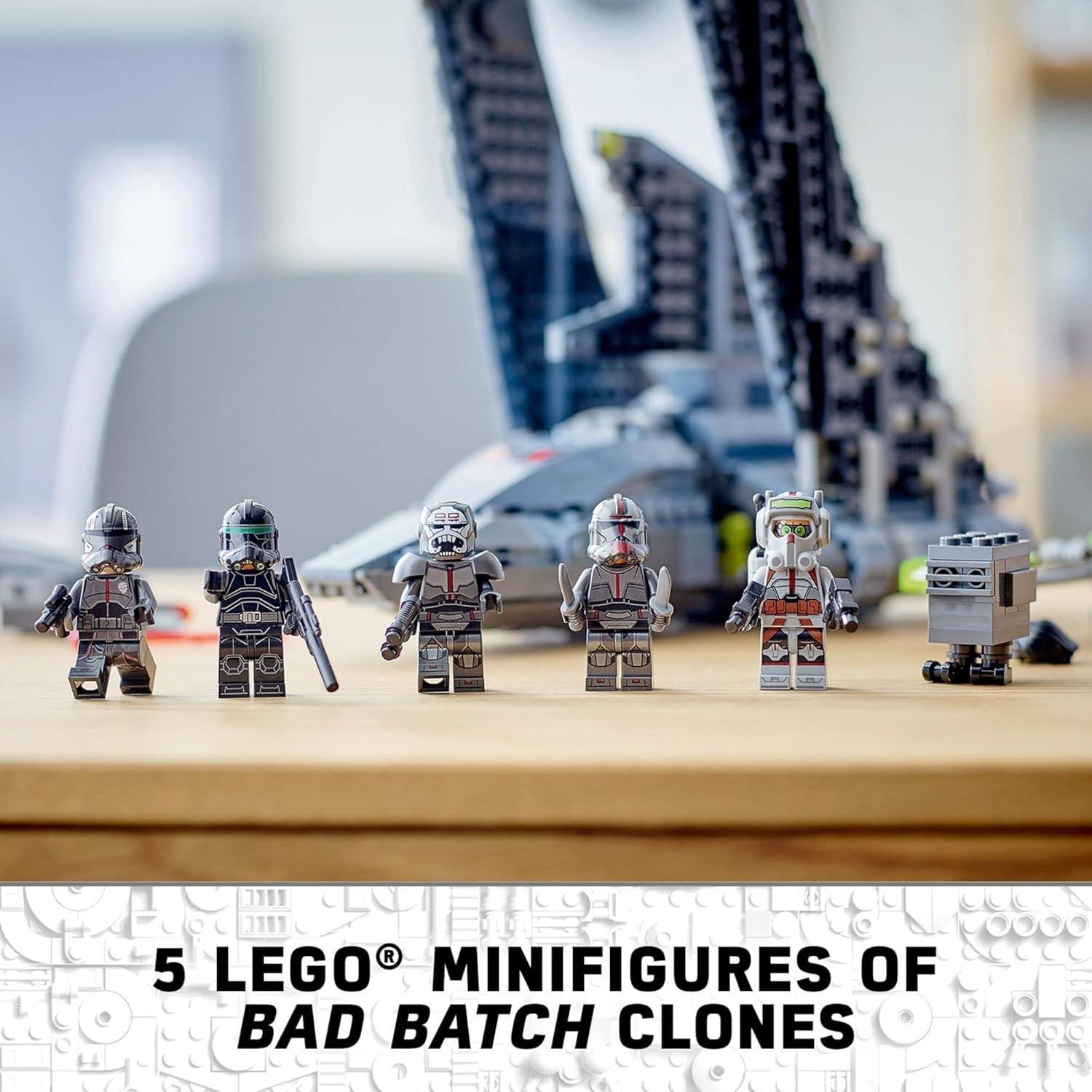 LEGO Star Wars Shuttle de Ataque Bad Batch 75314 con 5 Minifiguras