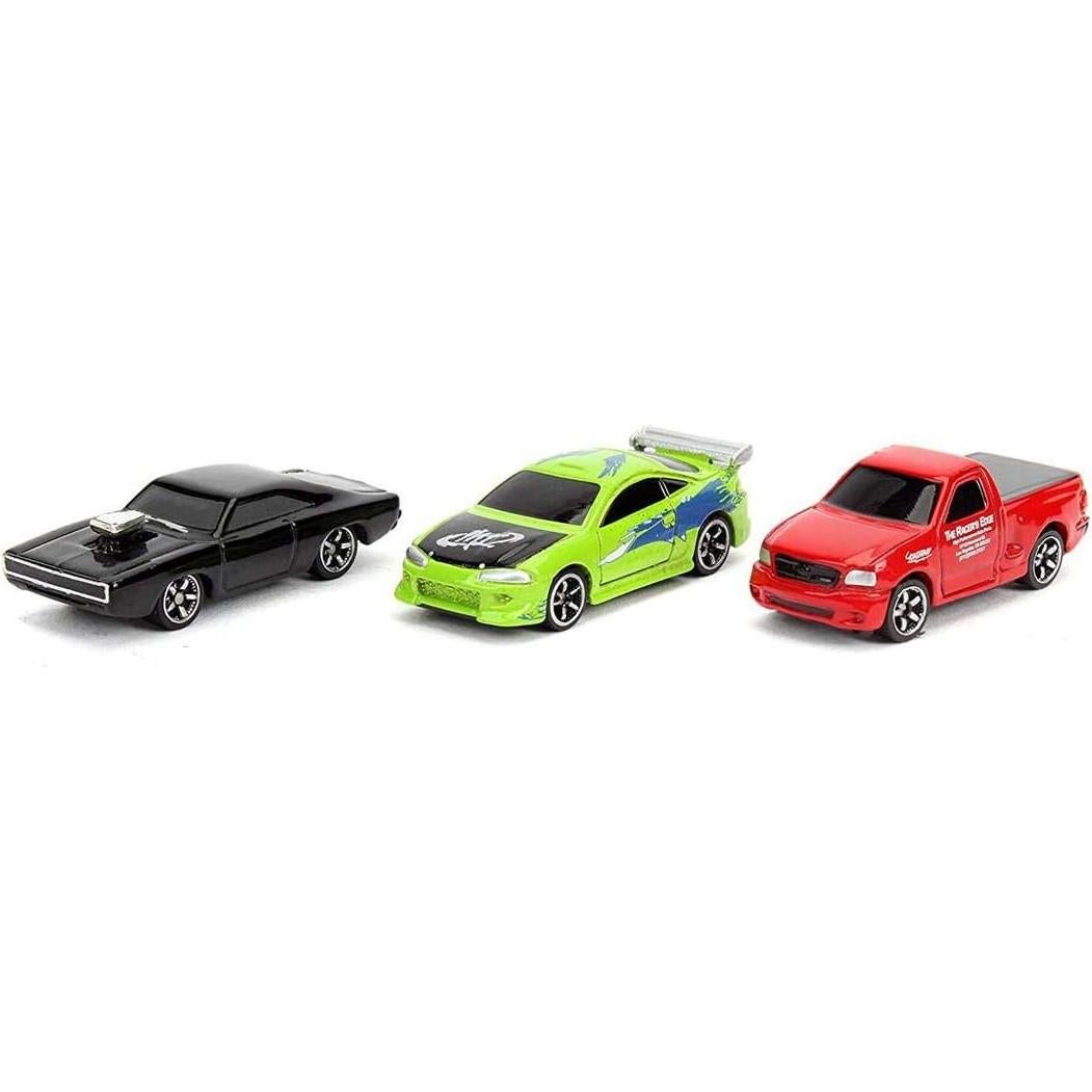Autos de metal Jada Rápido y Furioso 1.65" 3-Pack