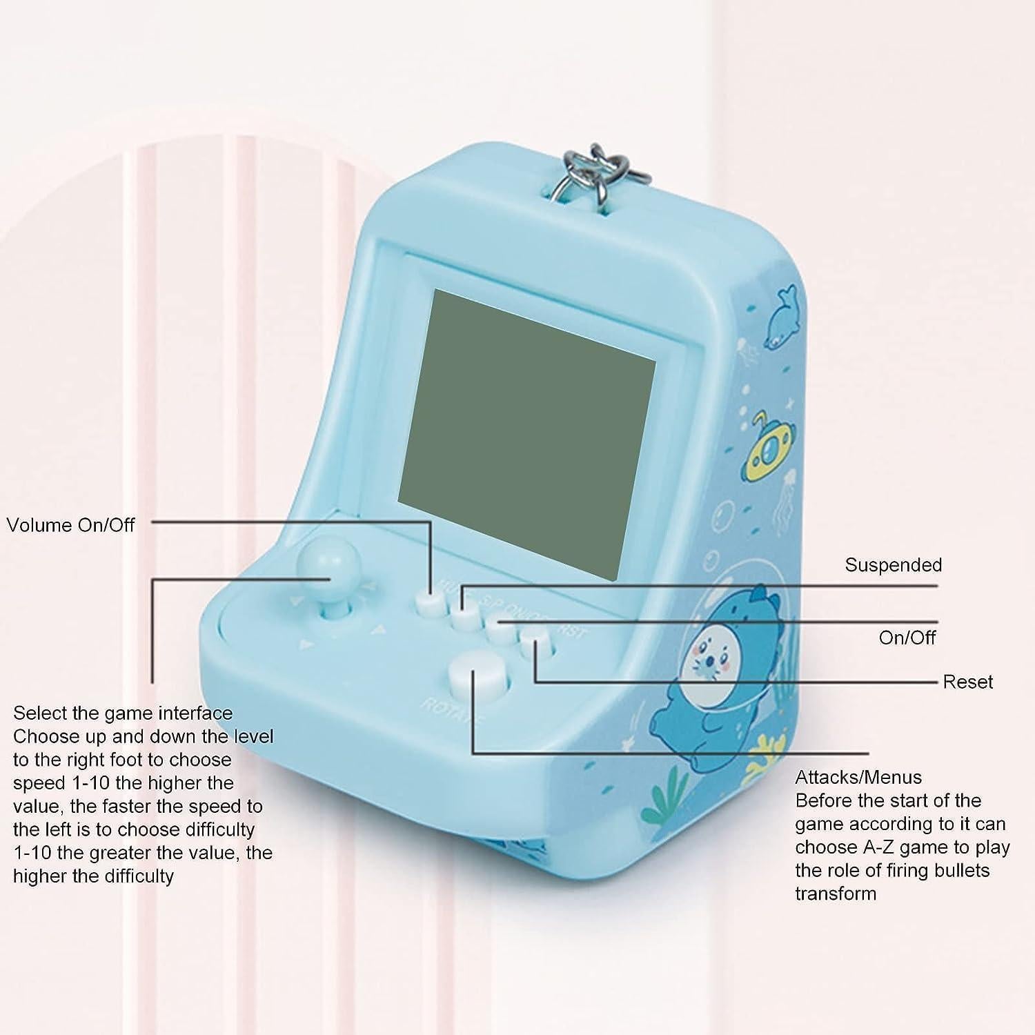 Mini Máquina de Arcade SquarezhenBo con 26 Juegos Clásicos