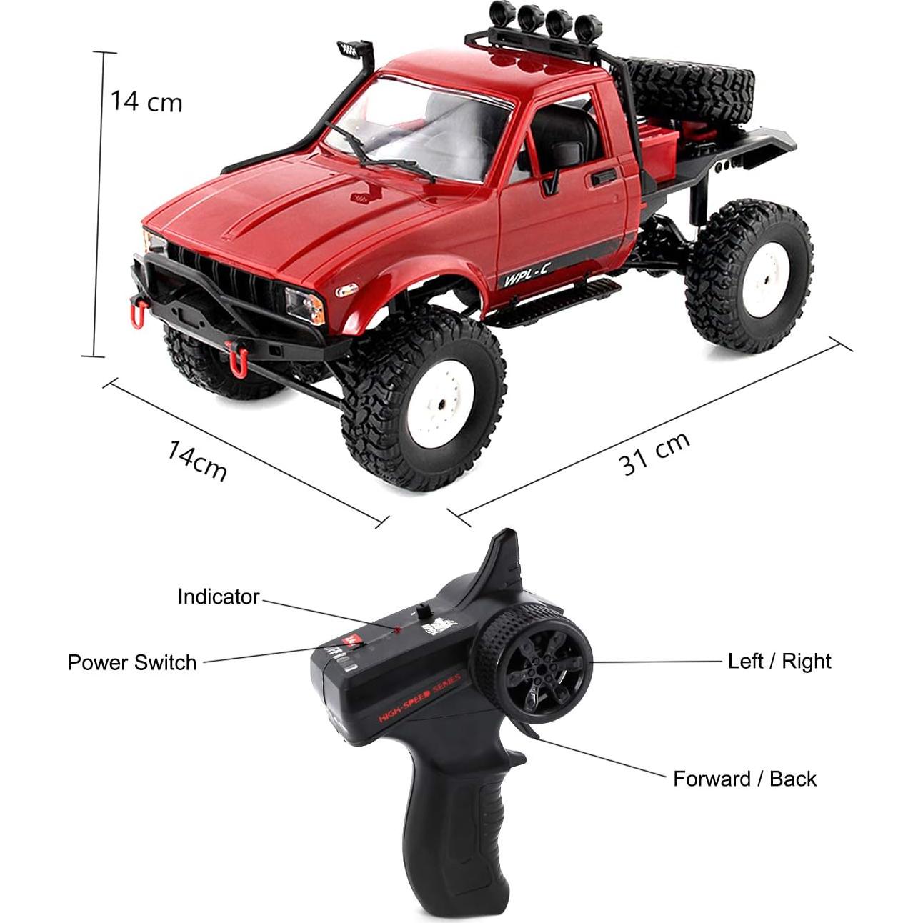 Camión RC Offroad El Perseids WPL C14 4x4 Escala 1:16