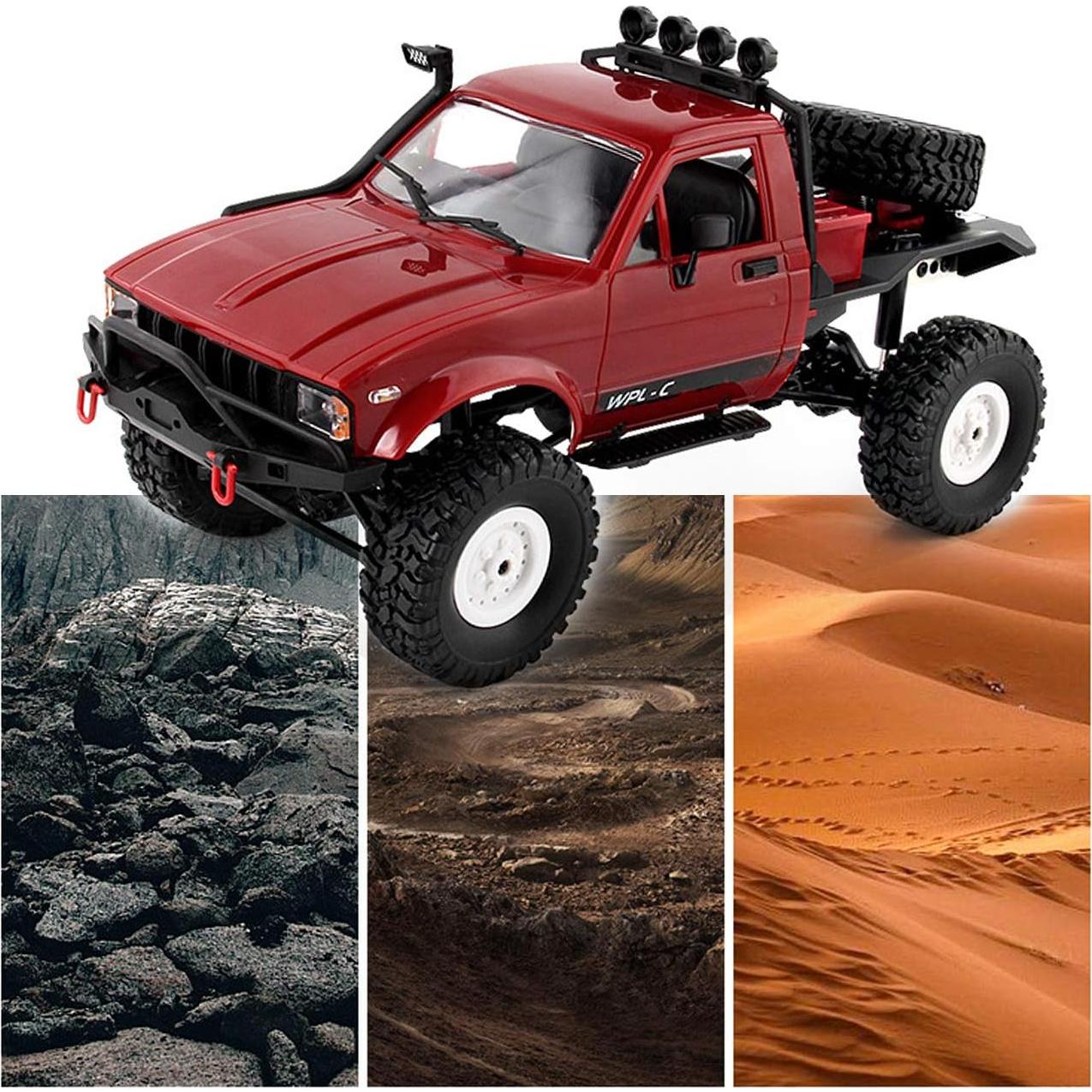 Camión RC Offroad El Perseids WPL C14 4x4 Escala 1:16