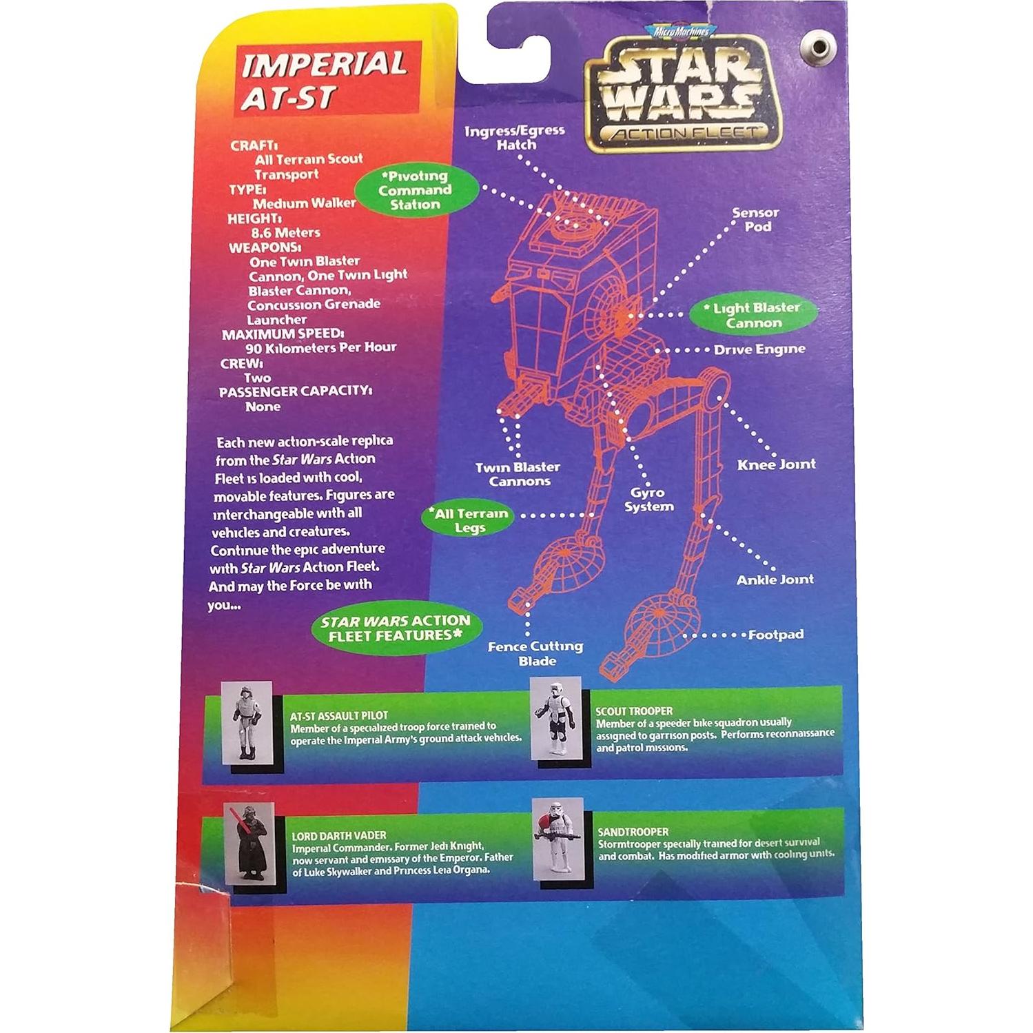 Paquete de Batalla Clásico Star Wars Hasbro AT-ST y 5 Figuras
